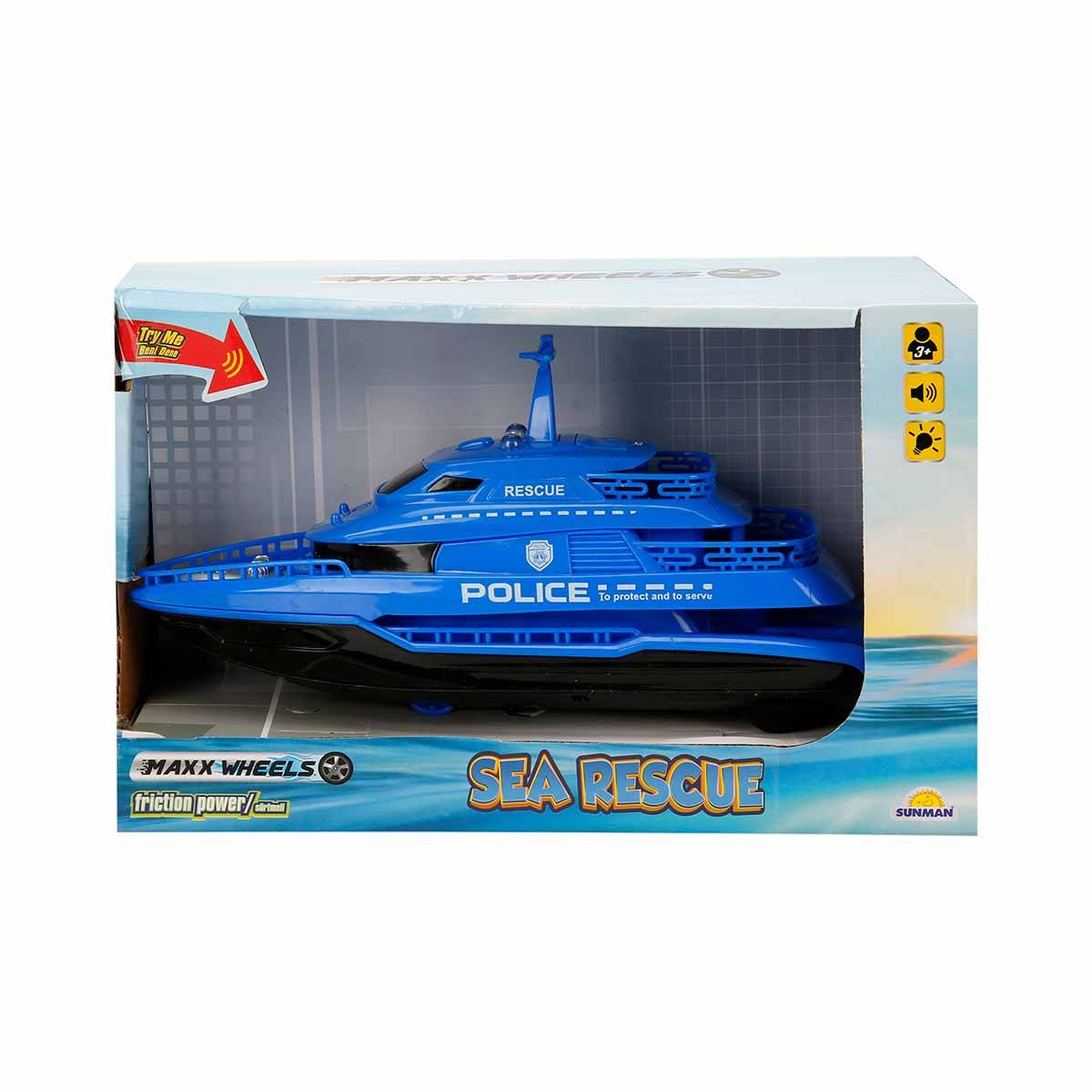 Maxx Wheels Sesli ve Işıklı 1:20 Kurtarma Gemisi