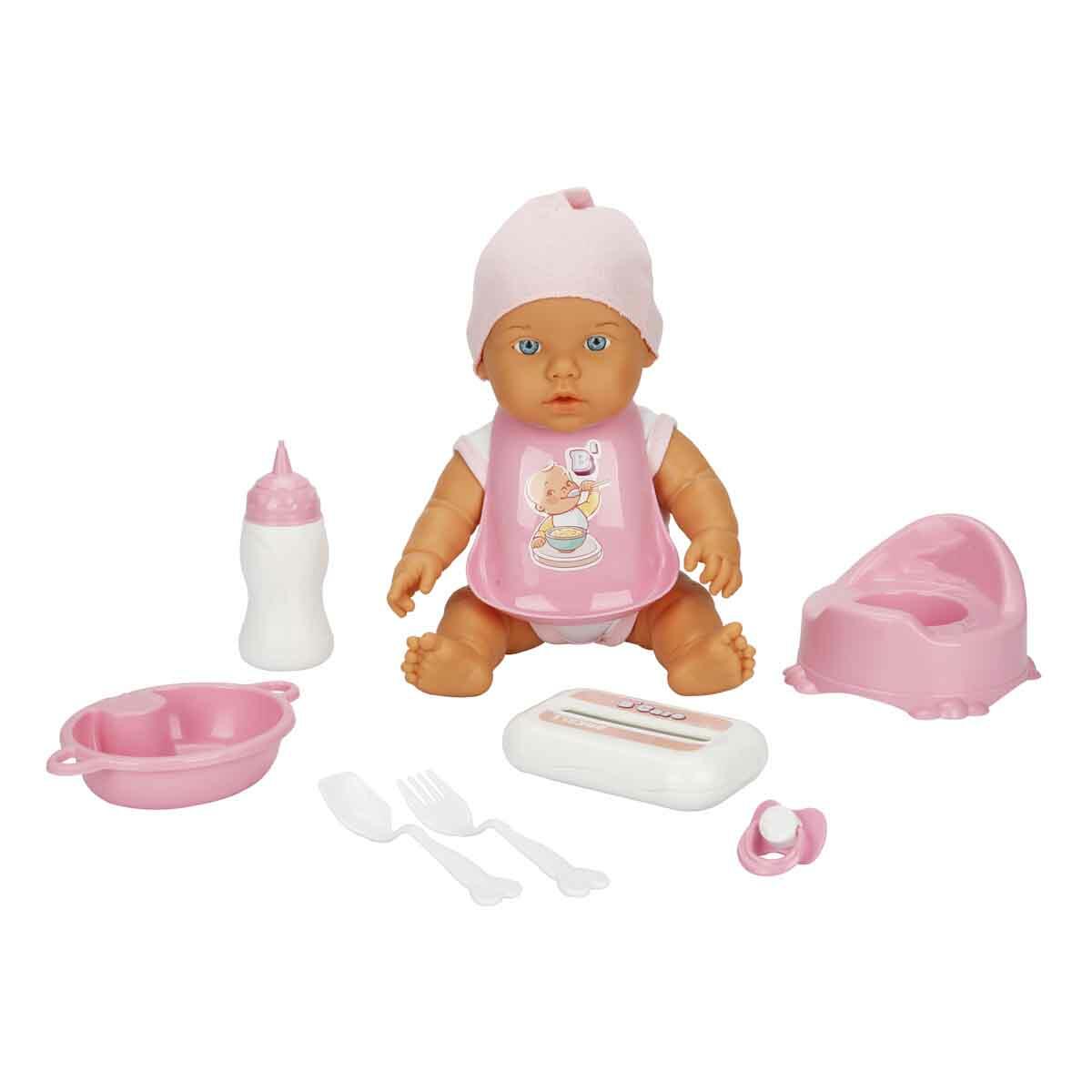 Bebelou Sesli Altını Islatan Bakım Zamanı Bebek Seti 32 Cm