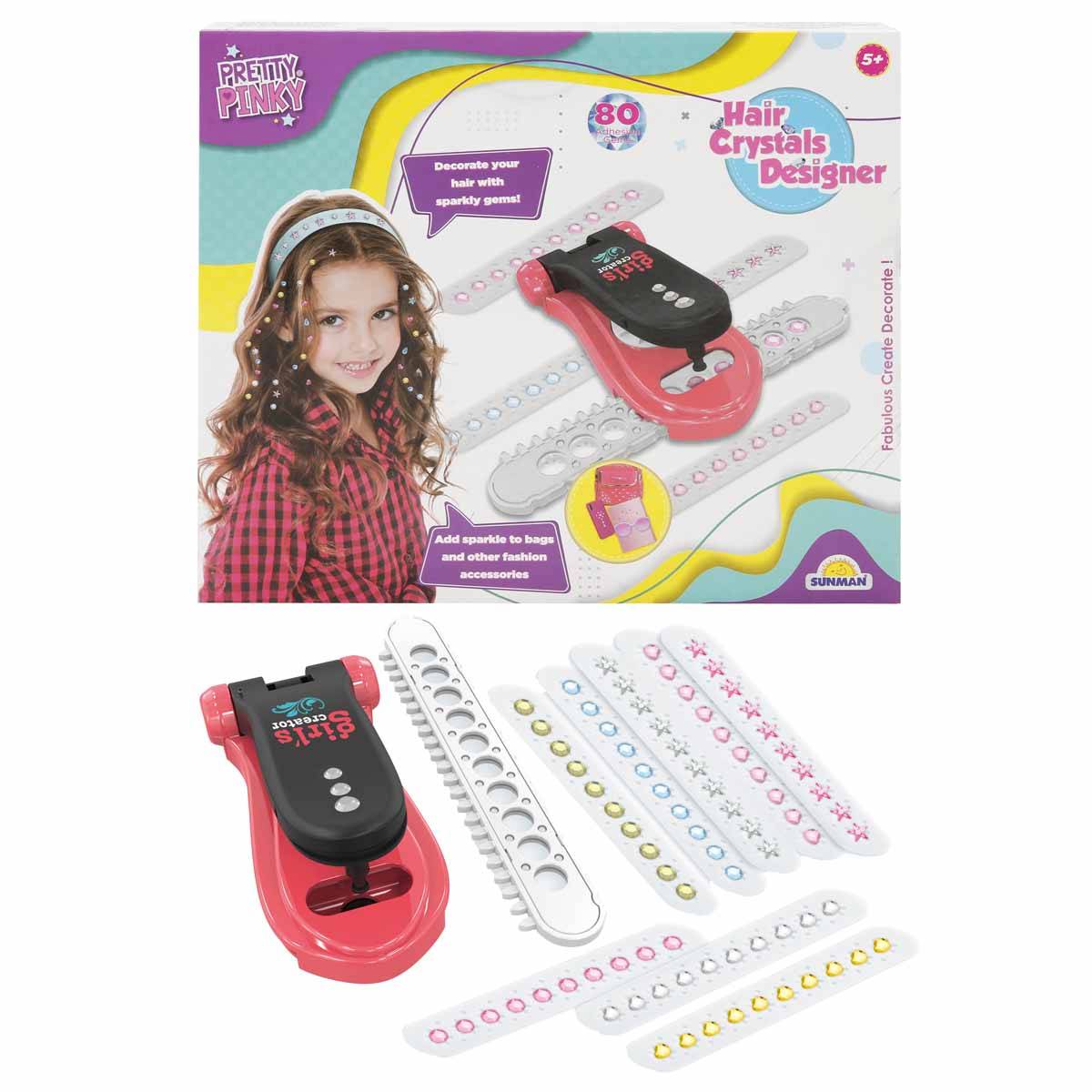 Parıltılı Saçlar Tasarımı Kristal Saç Aksesuarı Güzellik Seti