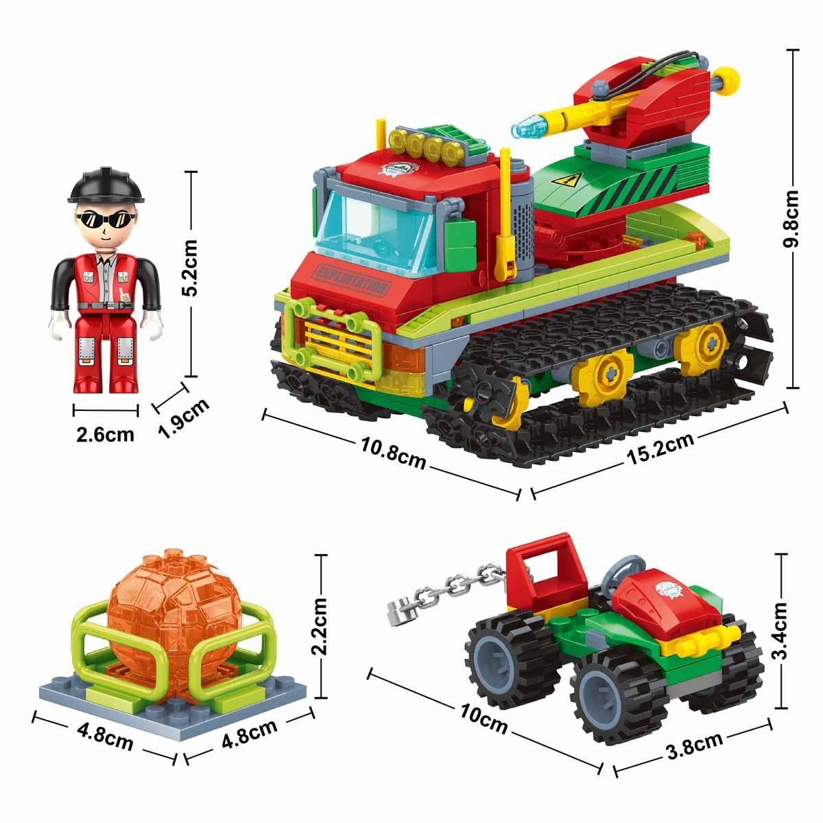 BLX Paletli İnşaat Aracı ve Altın Madeni Kazı Ekibi Blok Yapı Seti