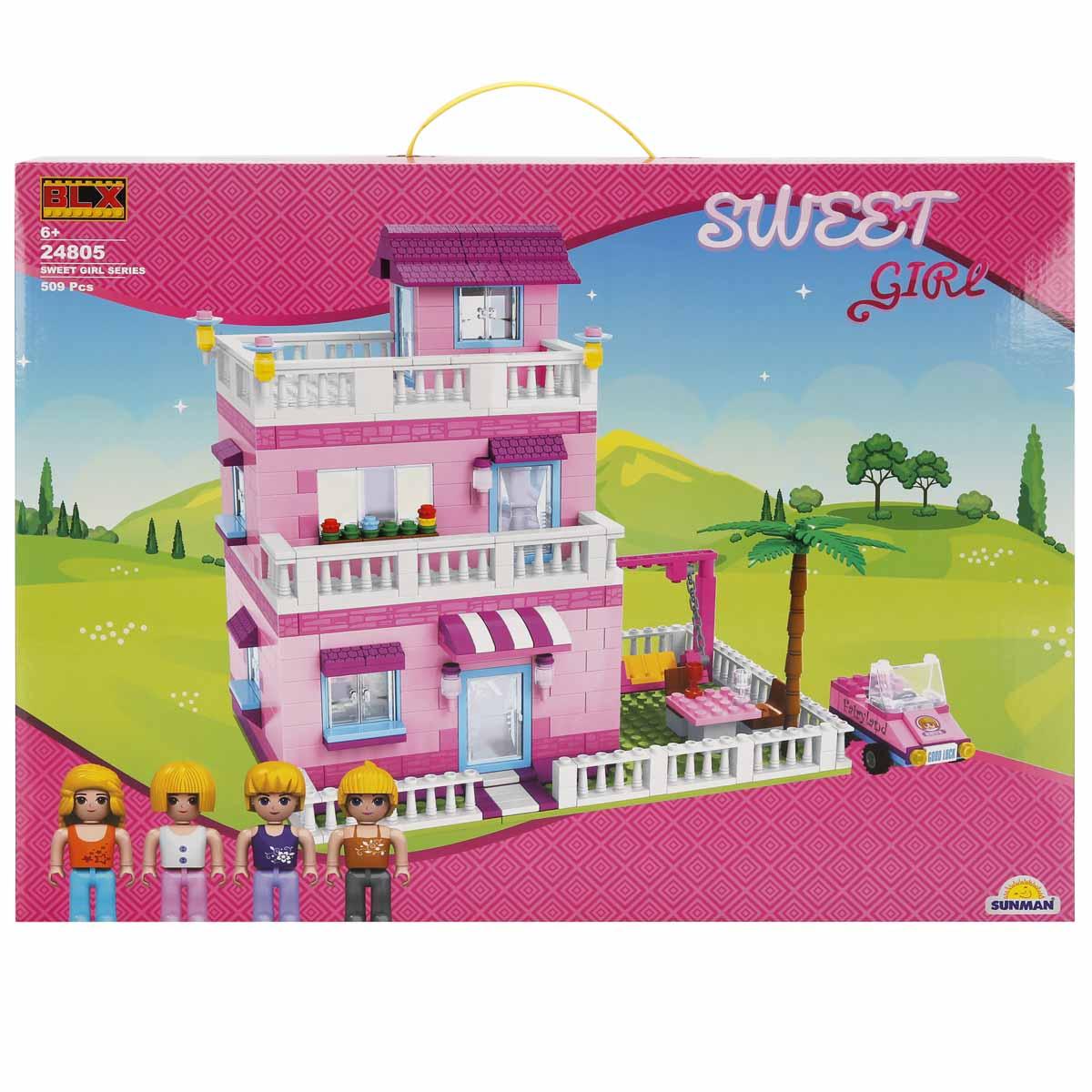 BLX Tatlı Kız Pempe Apartman Blok Yapı Seti