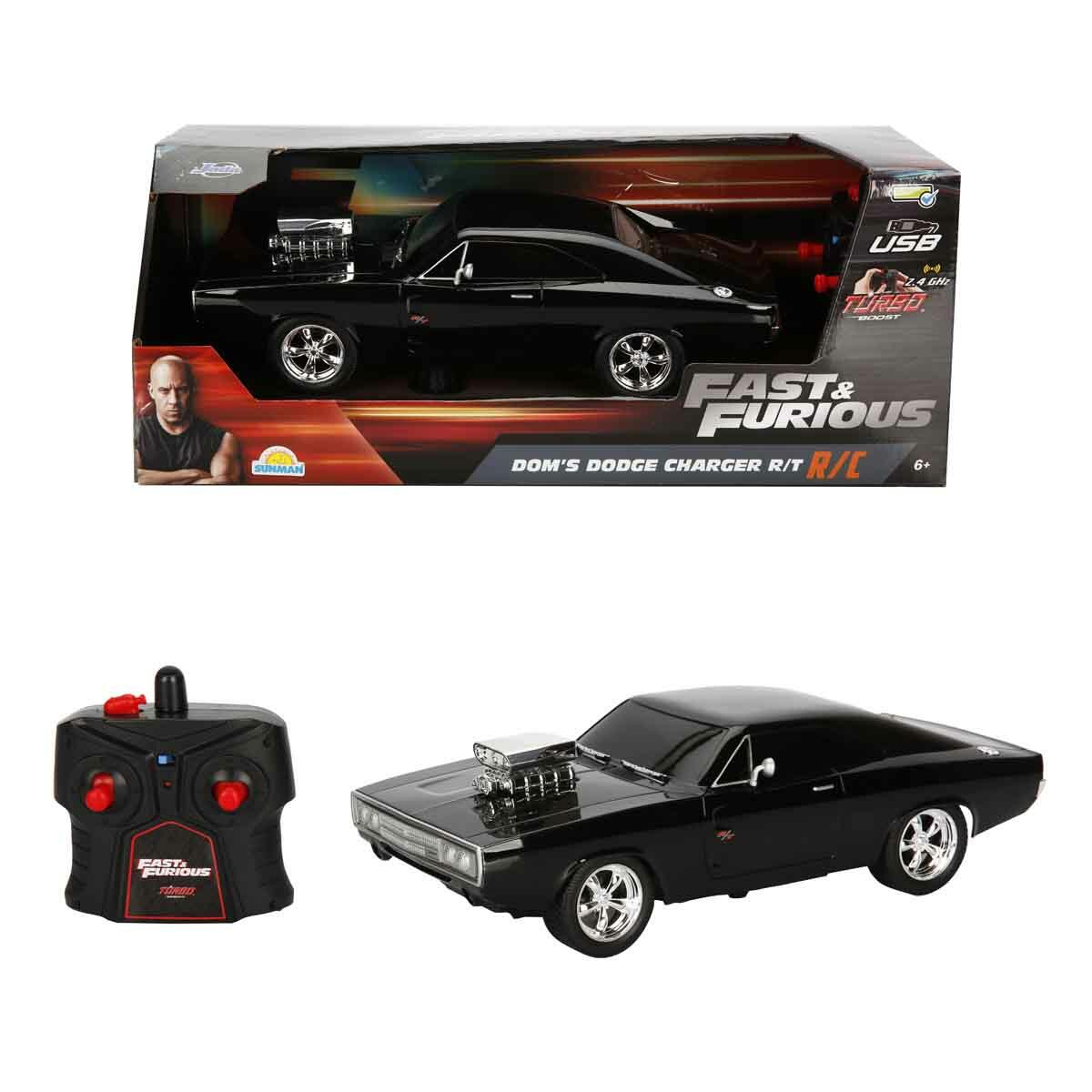 Jada 1:16 Fast Furious Dom’s Dodge Charger R/T USB Şarjlı Uzaktan Kumandalı Araba