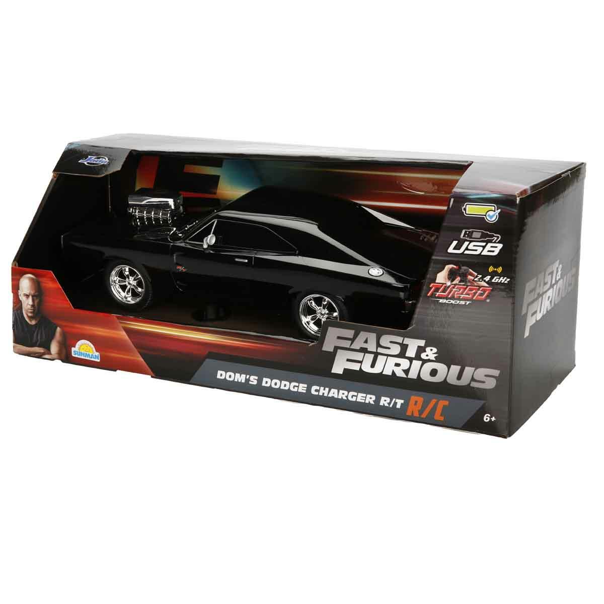 Jada 1:16 Fast Furious Dom’s Dodge Charger R/T USB Şarjlı Uzaktan Kumandalı Araba