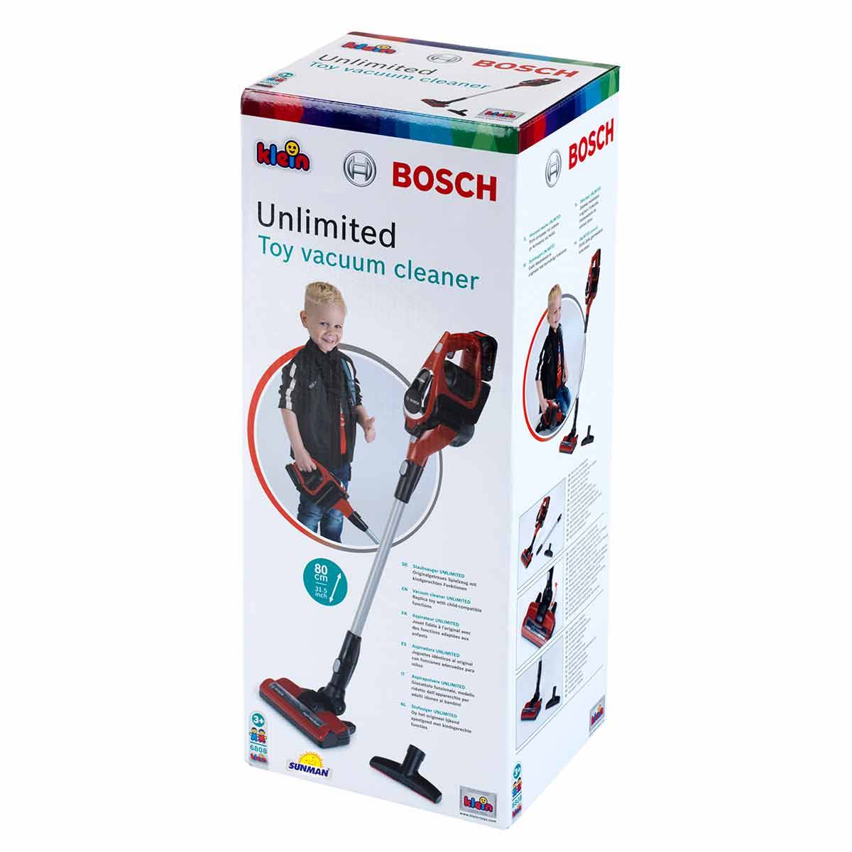 Bosch Unlimited Sesli Ve Işıklı Oyuncak Dikey Süpürge Kırmızı