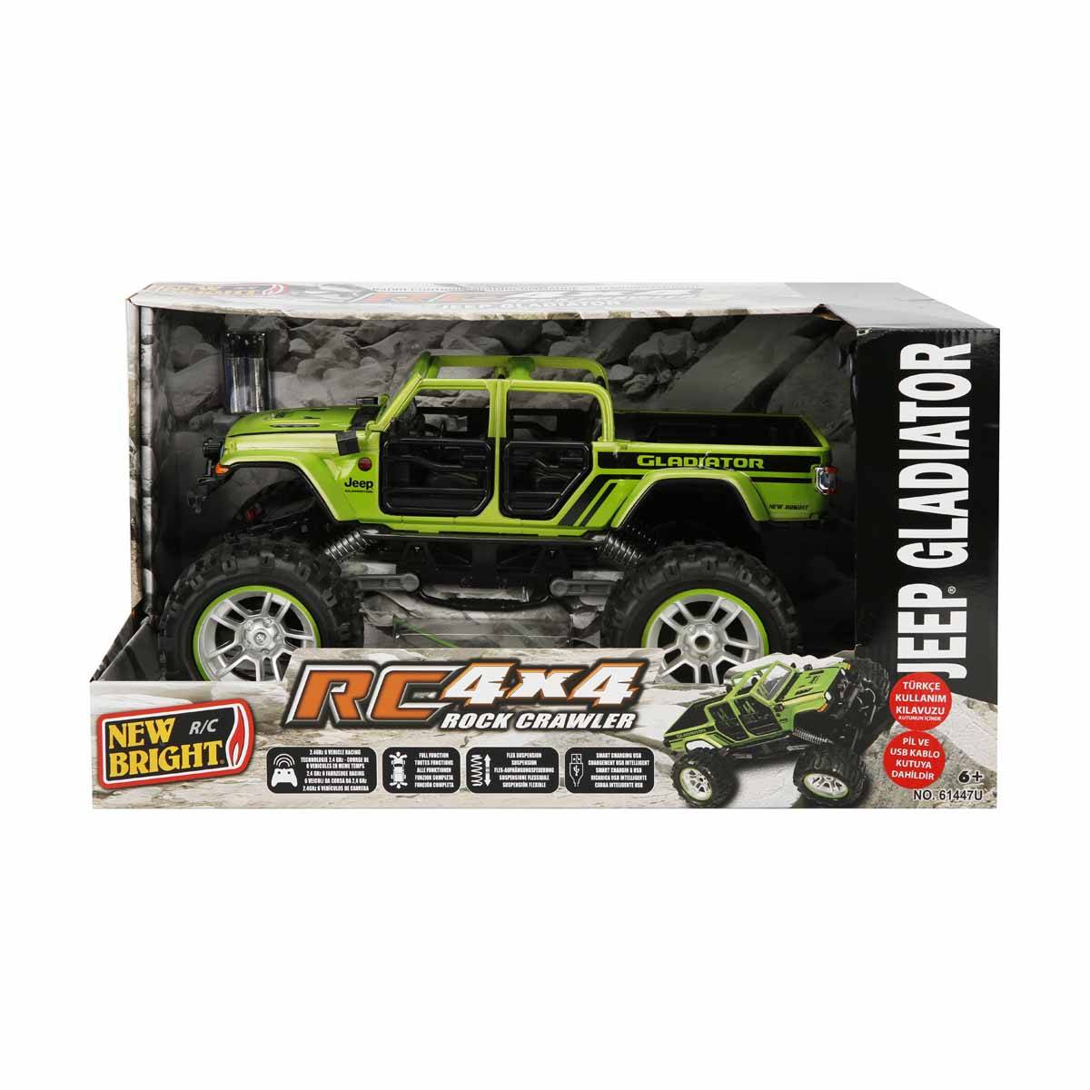 1:14 4x4 Rock Crawler Jeep Gladiator Uzaktan Kumandalı Araba
