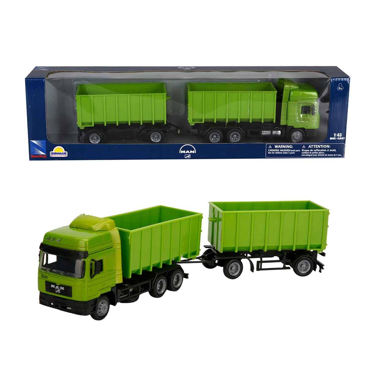 1:43 L.Haul Man F2000 Çift Damperli Kamyon