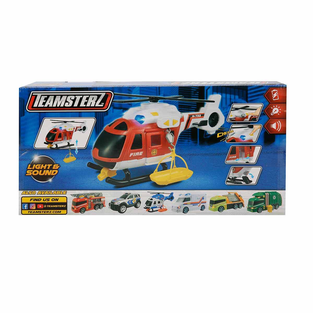 Teamsterz Sesli ve Işıklı İtfaiye Kurtarma Helikopteri