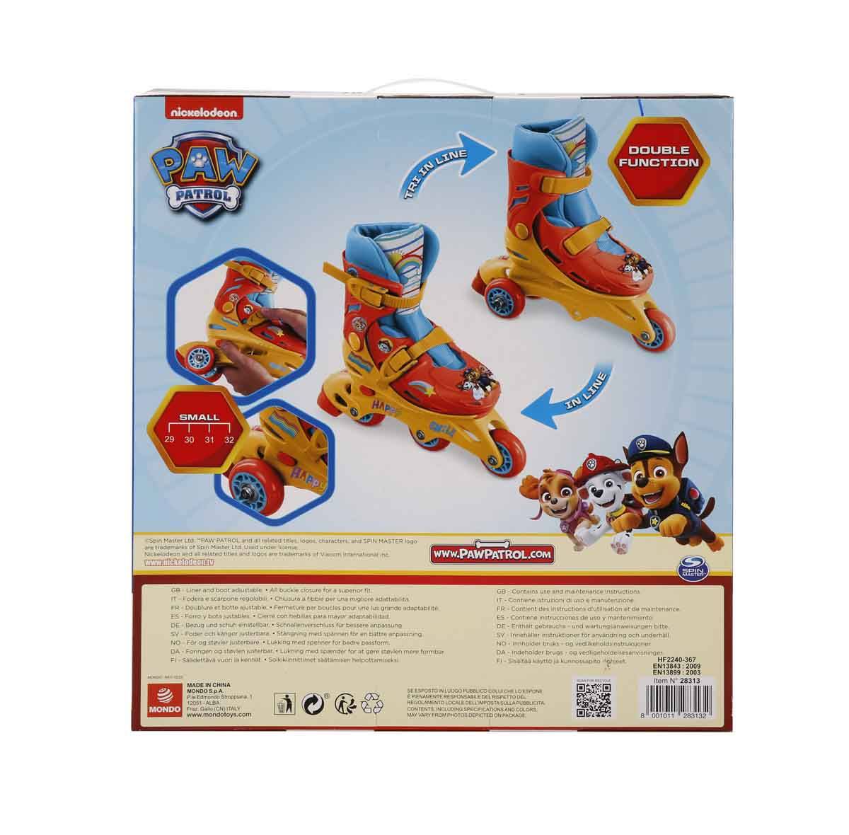 Paw Patrol Inline 3 Tekerlekli Paten