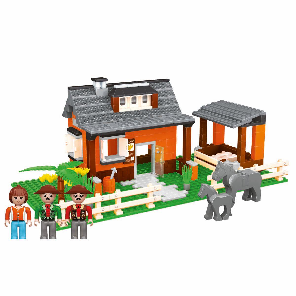 BLX Çiftlik Evi ve Hayvanları Blok Yapı Seti