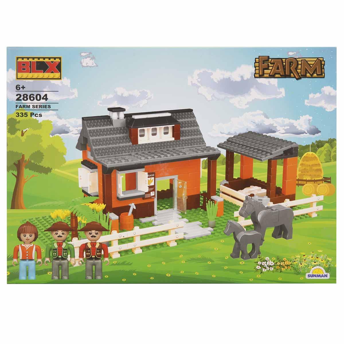 BLX Çiftlik Evi ve Hayvanları Blok Yapı Seti