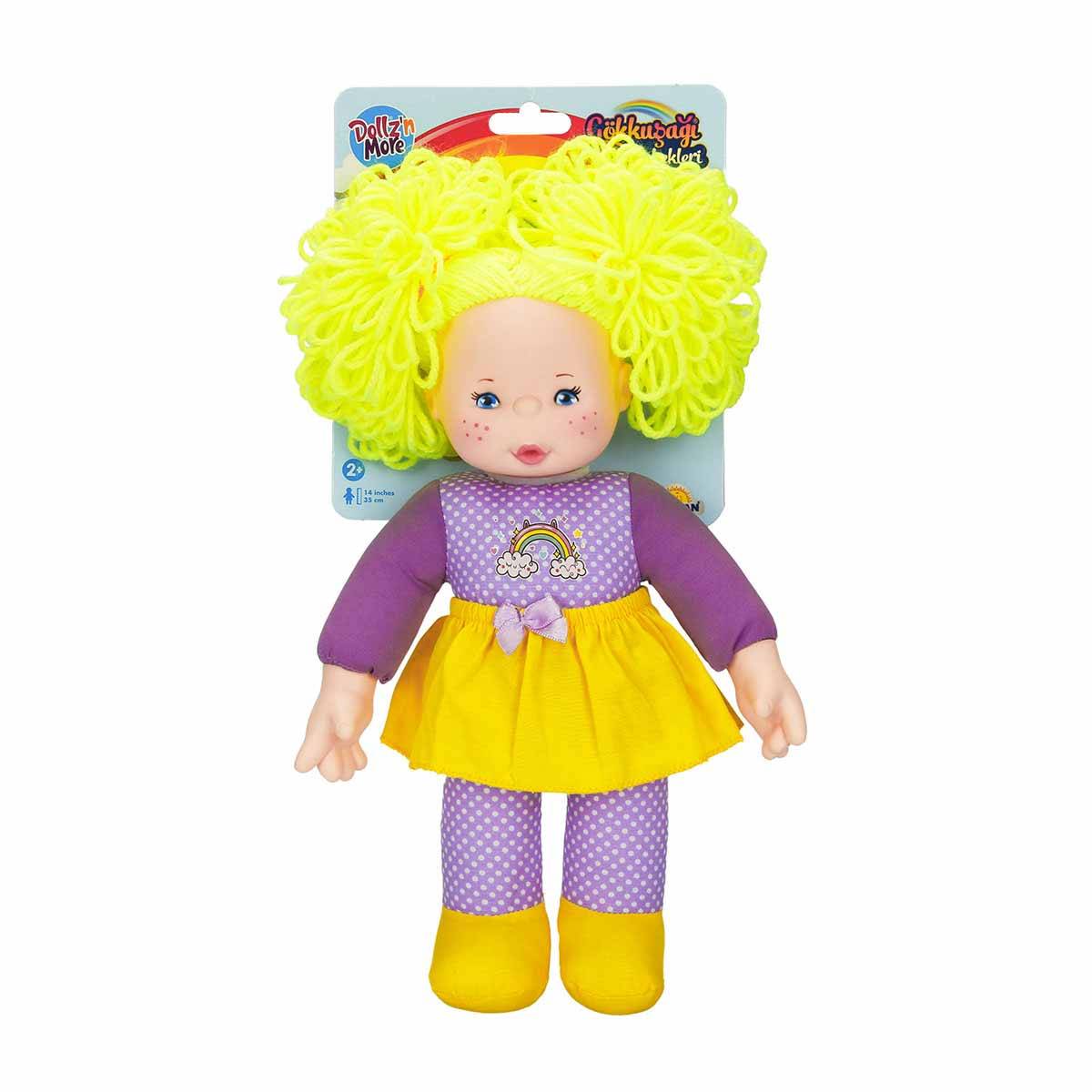 Gökkuşağı Bebekleri Lahana Saçlı Dolgu Bebek 35 Cm