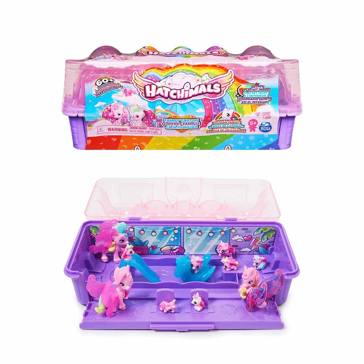 Hatchimals Biriktirebilir Sürpriz 10 Karakterli Unicorn Ailesi Oyun Seti
