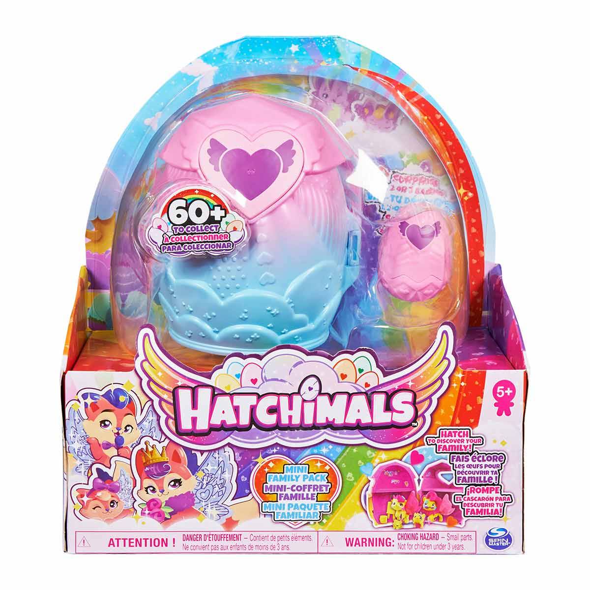 Hatchimals Biriktirebilir 3 Karakterli Aile Paketi Ev Oyun Seti