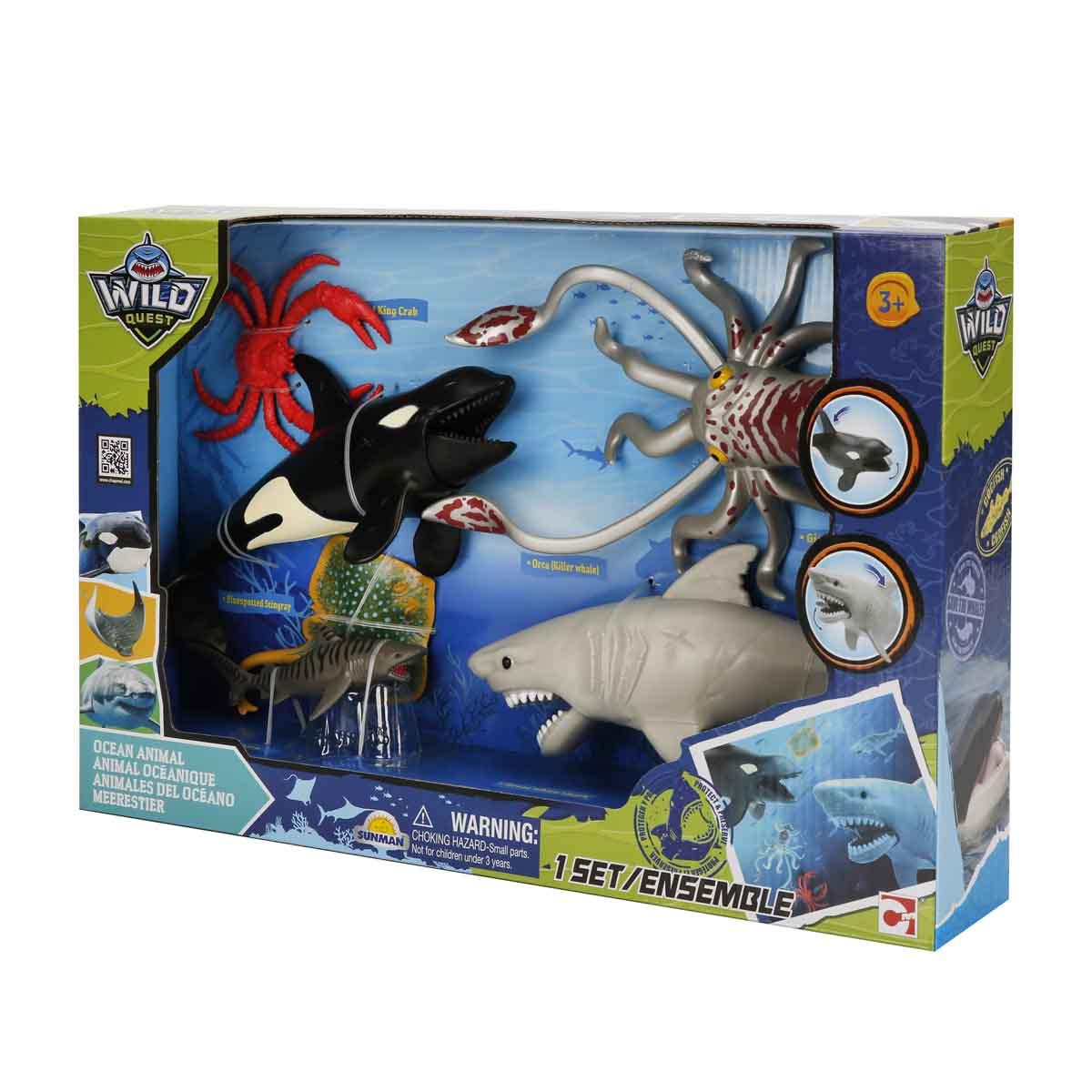 Wild Quest Okyanus Hayvanları Figür Seti - 6 Parça