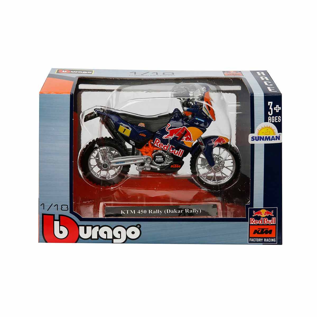 1:18 Red Bull KTM 450 Motosiklet - Ktm 450 Rally