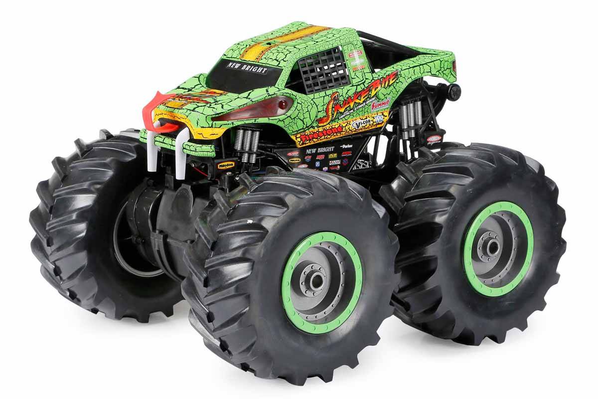 1:10 Big Foot 4 x 4 Snakebite Sesli ve Işıklı Uzaktan Kumandalı USB Şarjlı Araba