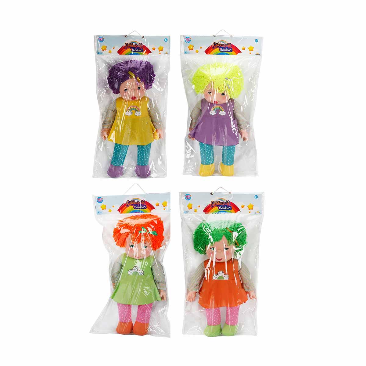 Gökkuşağı Bebekleri Lahana Saçlı Dolgu Bebek 70 Cm