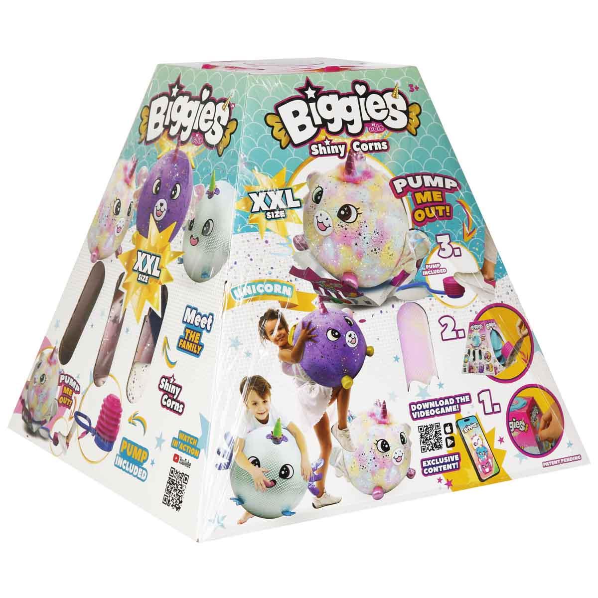 Biggies Şişme Peluş Unicorn XXL Shiny Corns S2