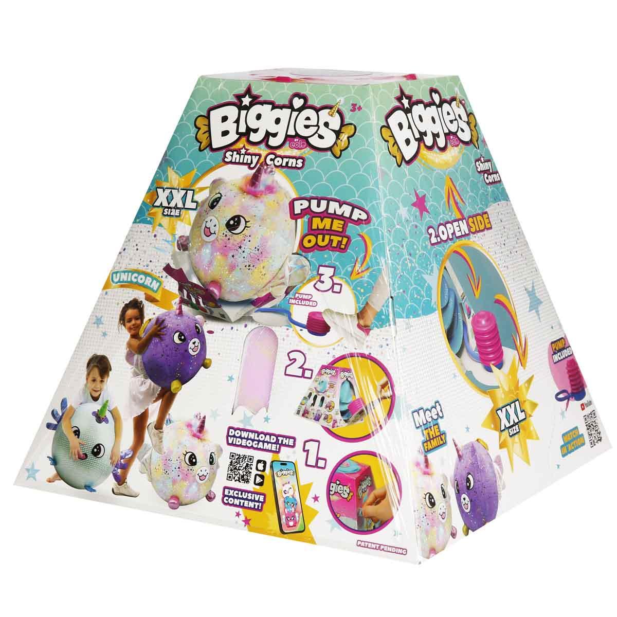 Biggies Şişme Peluş Unicorn XXL Shiny Corns S2