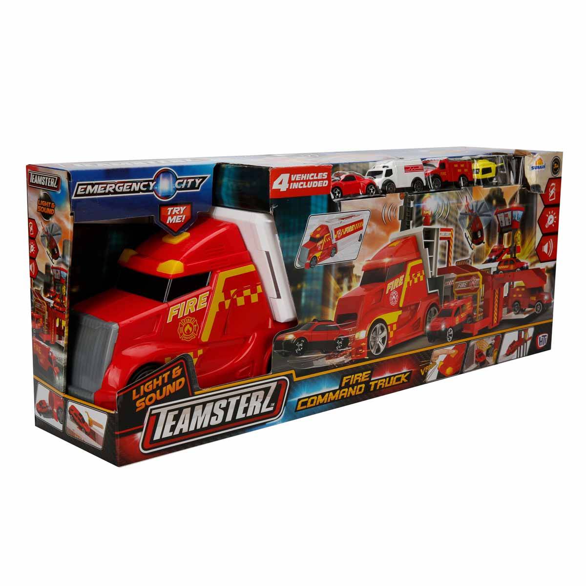 Teamsterz Sesli ve Işıklı Dönüşebilen İtfaiye Komuta Tırı