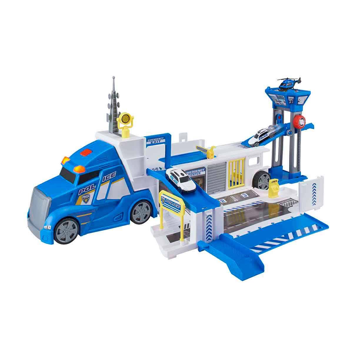 Teamsterz Sesli ve Işıklı Dönüşebilen Polis Komuta Tırı