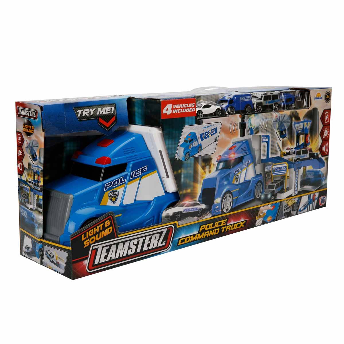 Teamsterz Sesli ve Işıklı Dönüşebilen Polis Komuta Tırı