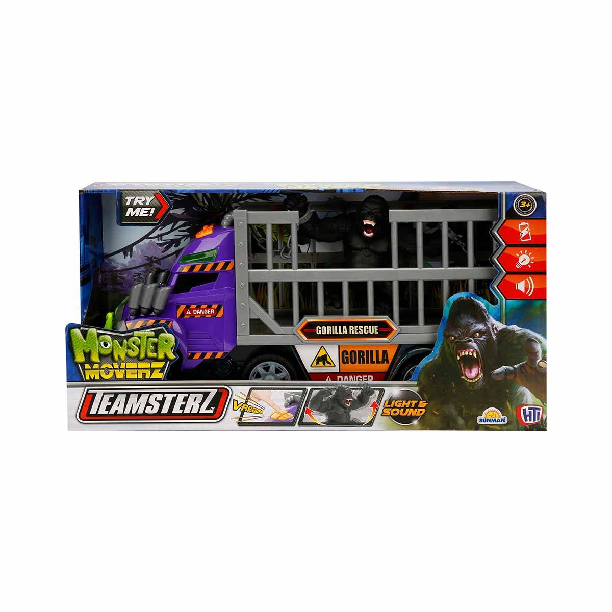 Teamsterz Monster Moverz Gorilla Rescue Sesli ve Işıklı Oyun Seti