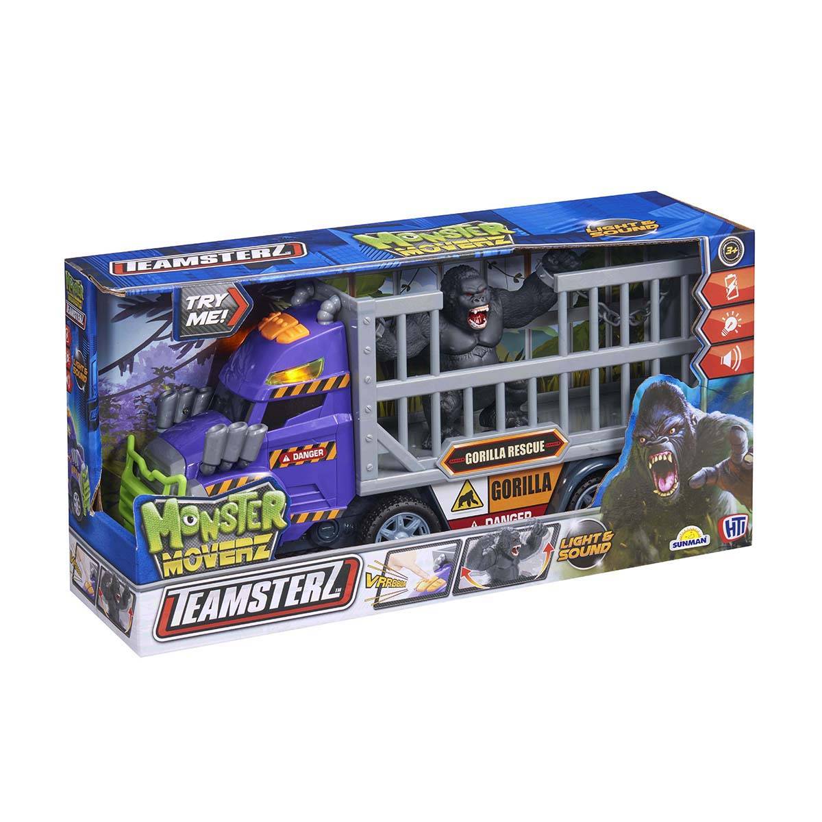 Teamsterz Monster Moverz Gorilla Rescue Sesli ve Işıklı Oyun Seti