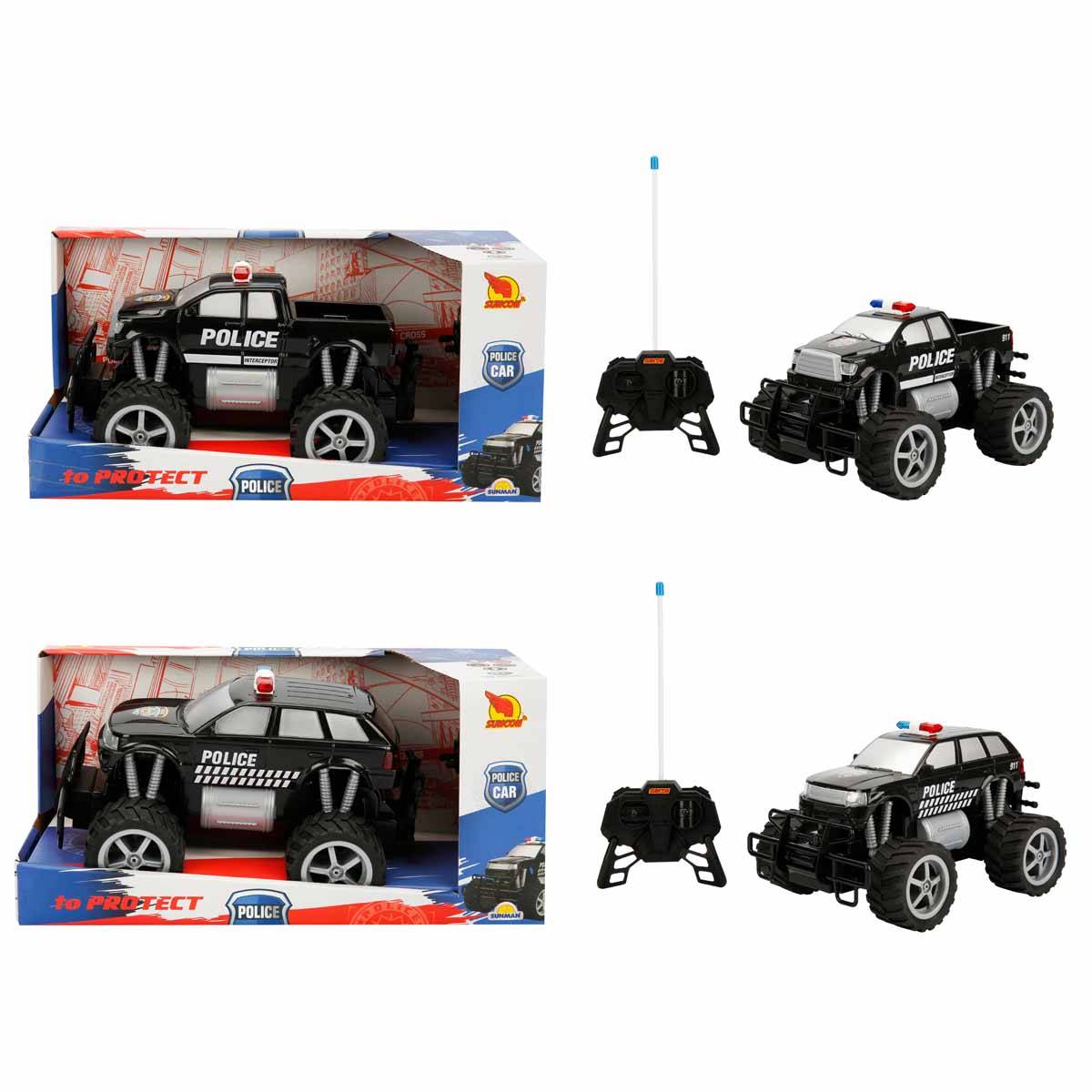 Uzaktan Kumandalı 1/18 Jumbo Wheels Usb Şarjlı Işıklı Polis Arabası