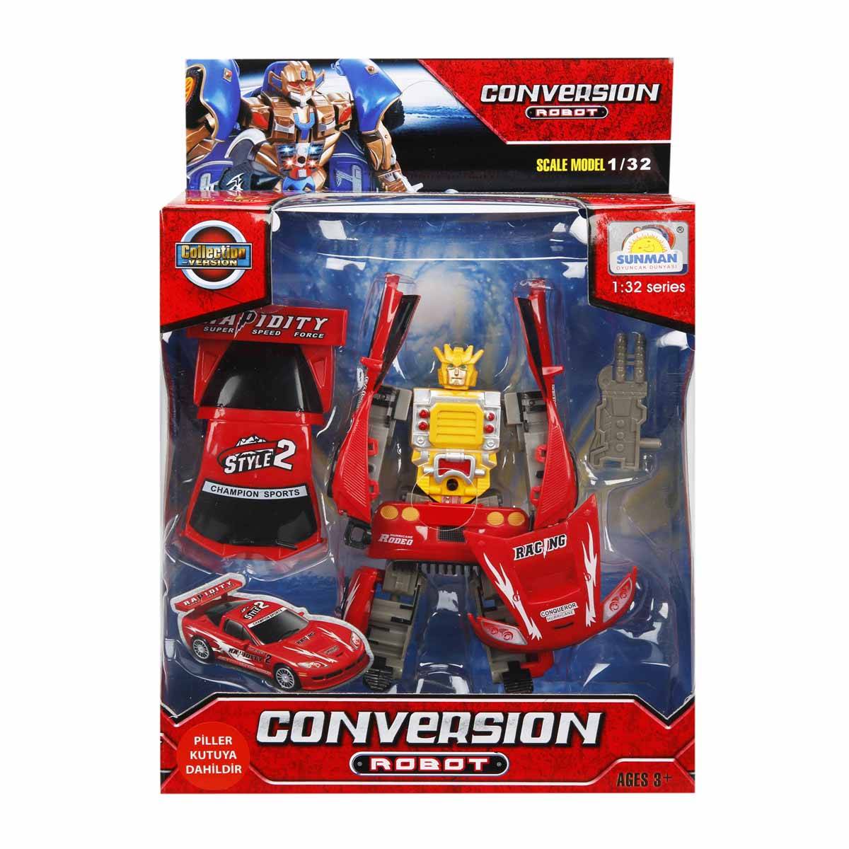 1:32 Sesli ve Işıklı Dönüşebilen Robot