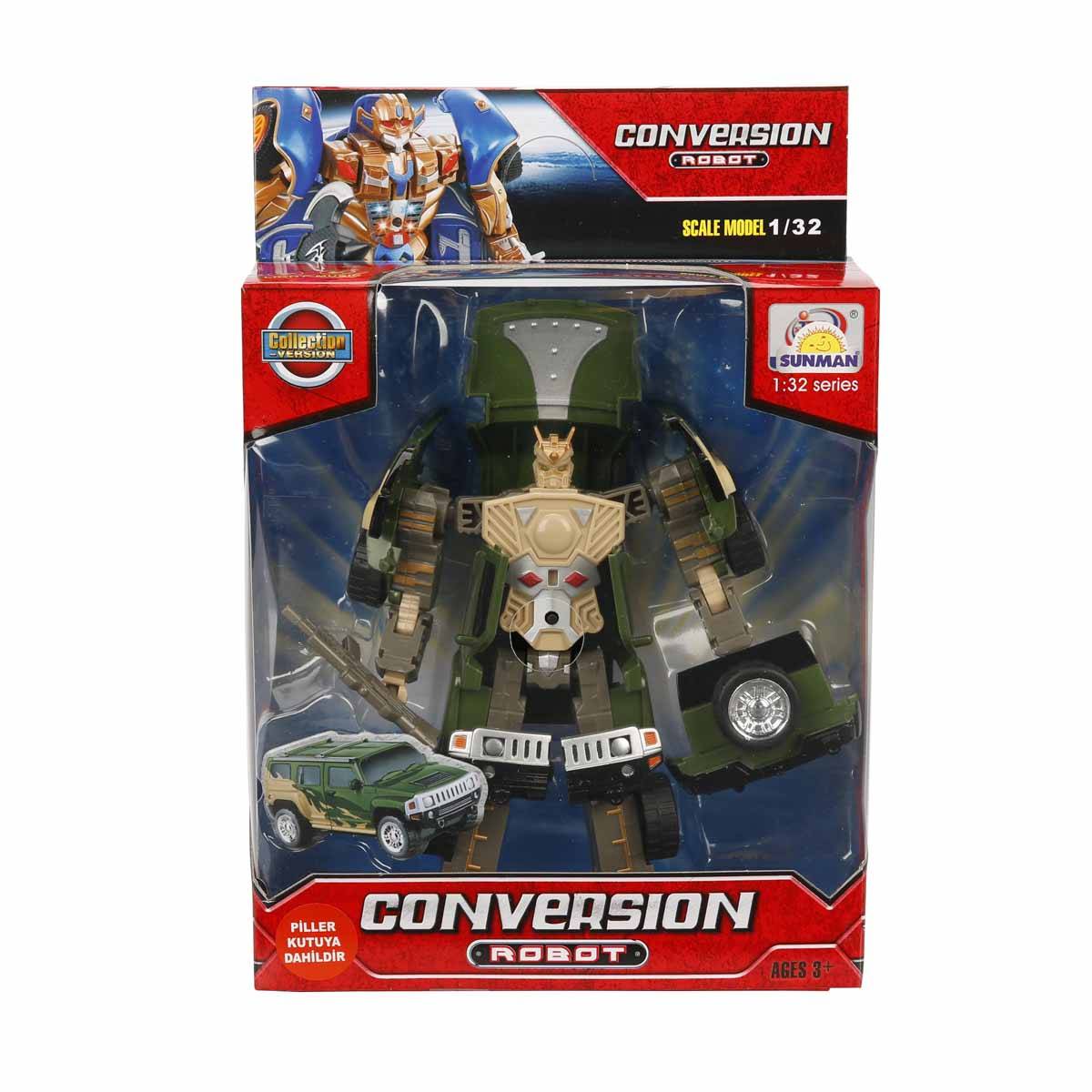 1:32 Sesli ve Işıklı Dönüşebilen Robot