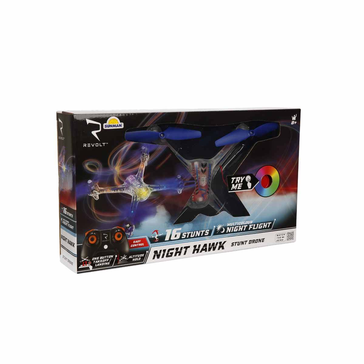 Night Hawk Işıklı USB Şarjlı Uzaktan Kumandalı Drone