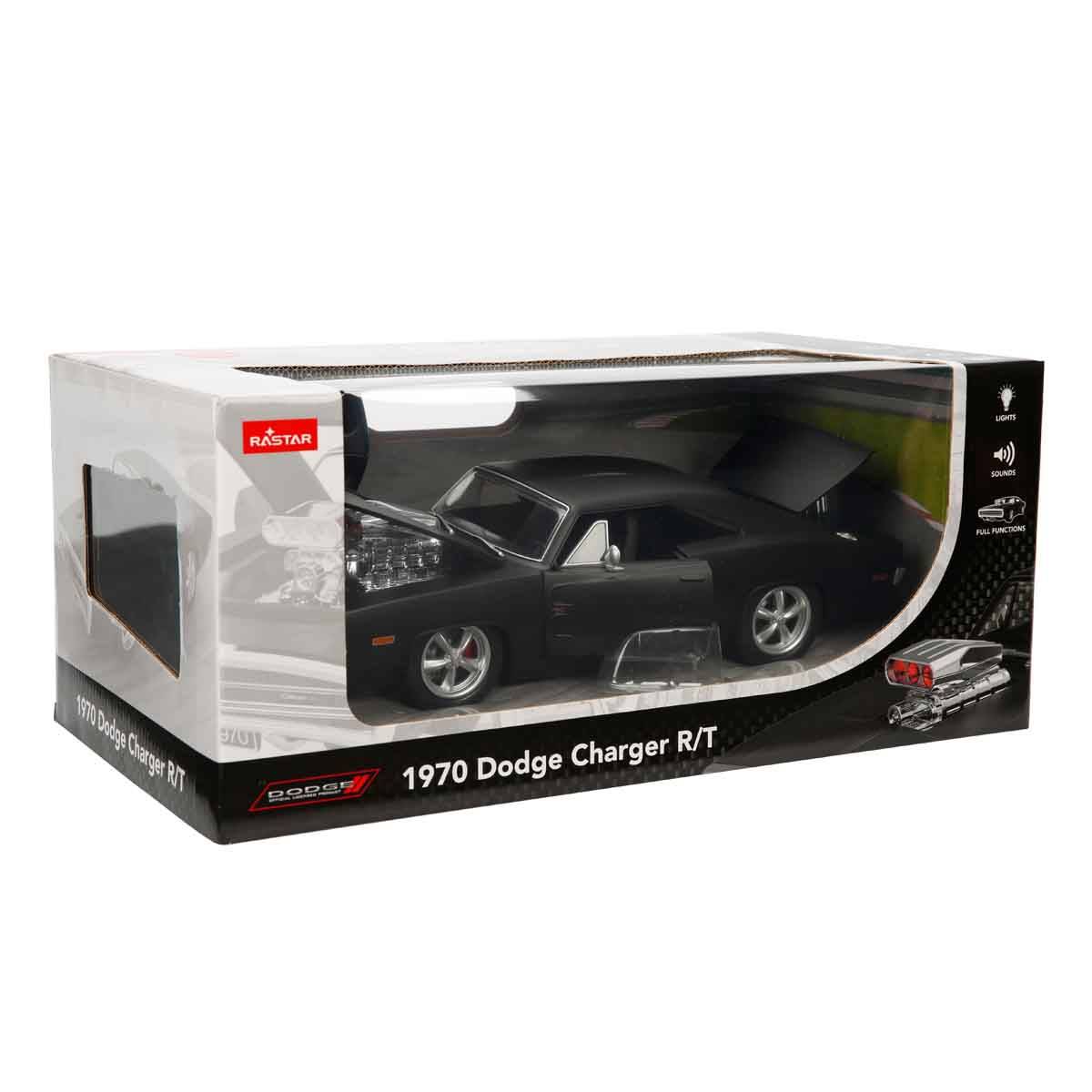 1:16 1970 Dodge Charger R/T Sesli ve Işıklı Uzaktan Kumandalı Araba