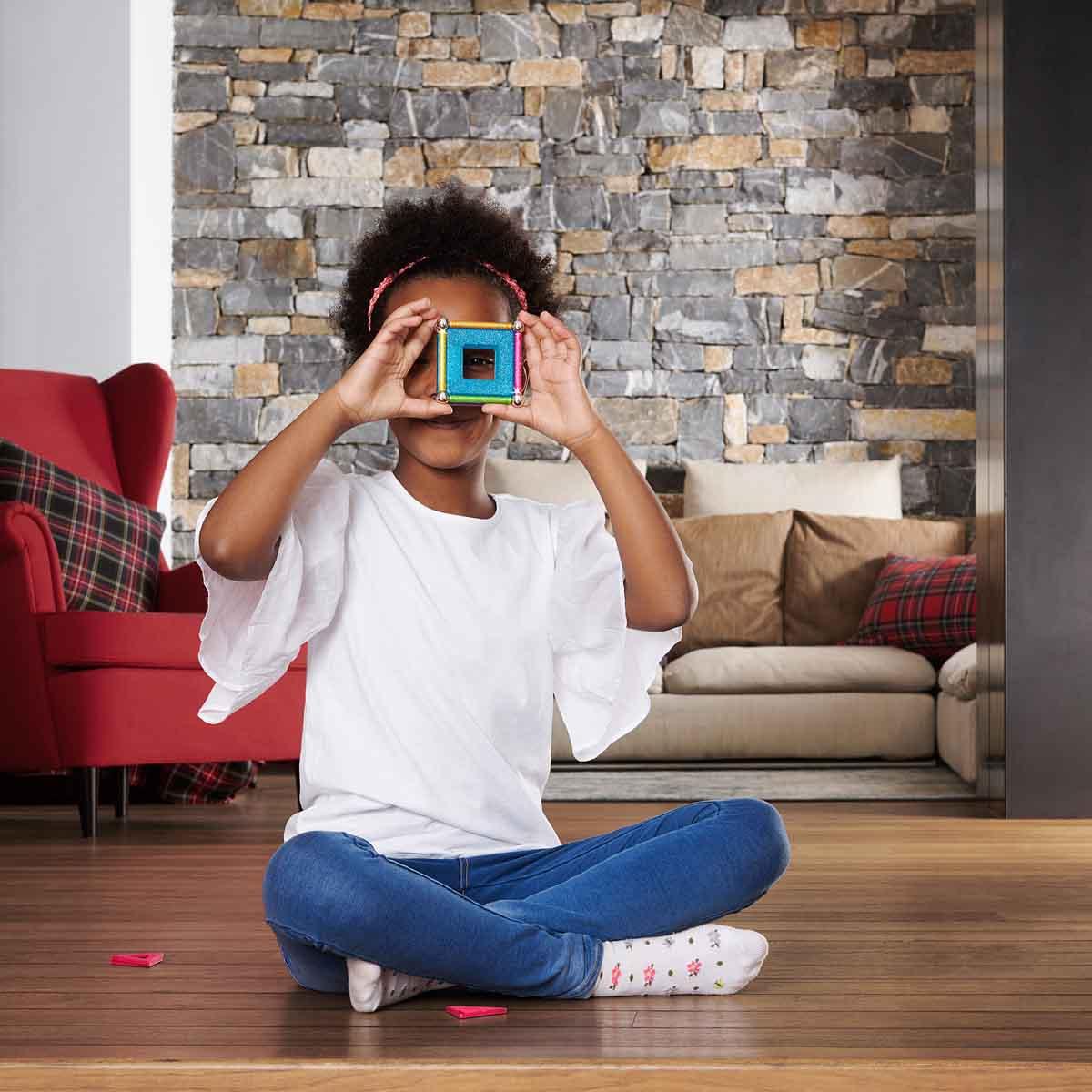 Geomag Glitter Simli Manyetik Zeka Çubukları 22 Parça