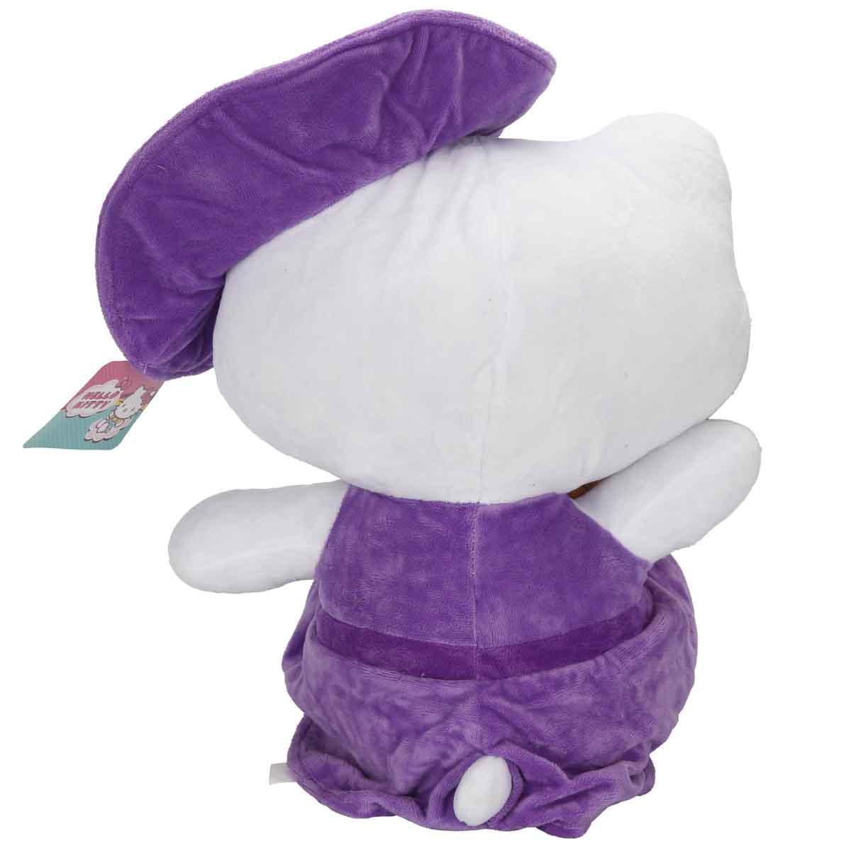 Hello Kitty Şapkalı Peluş 36 cm - Mor