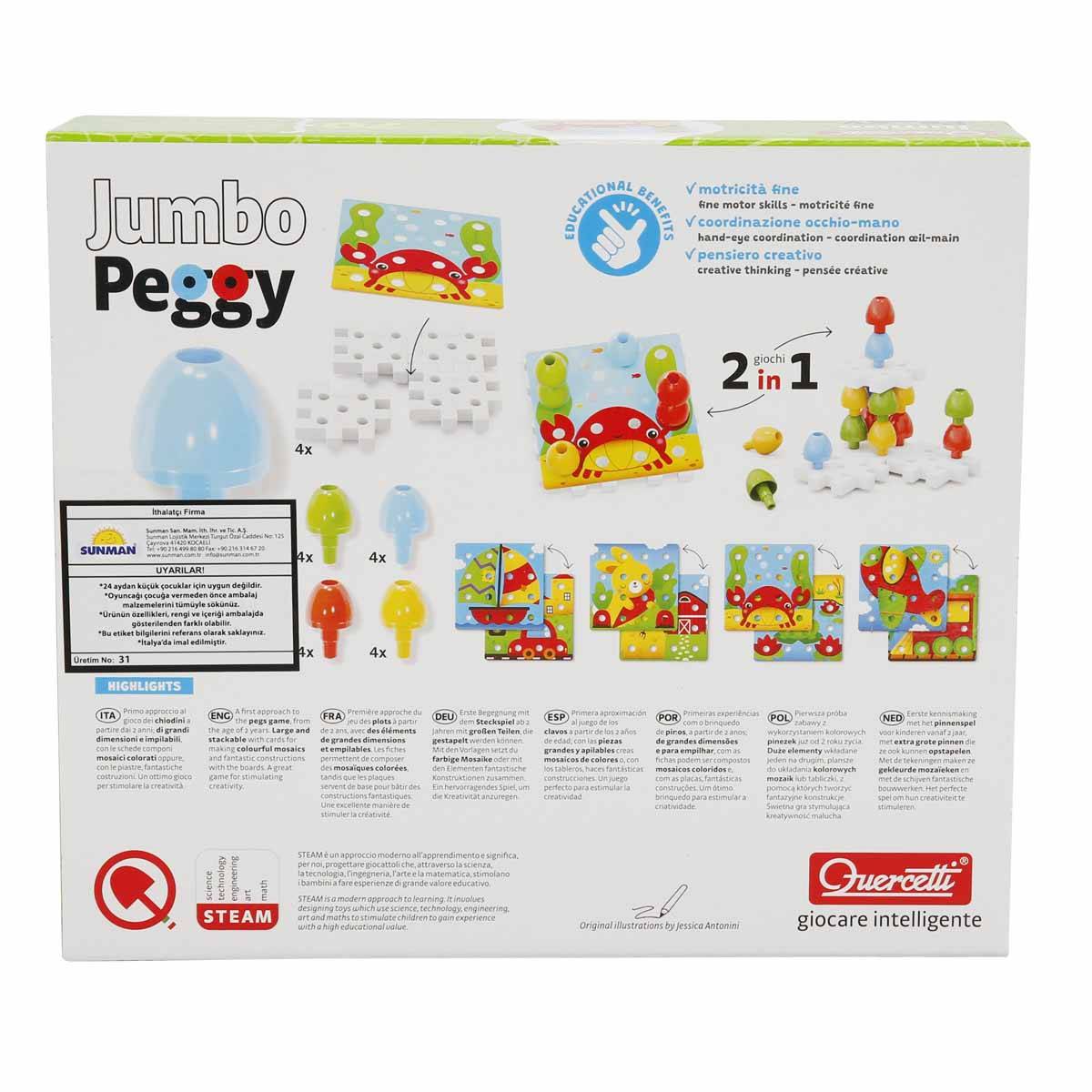 Quercetti Jumbo Peggy Mozaik Seti