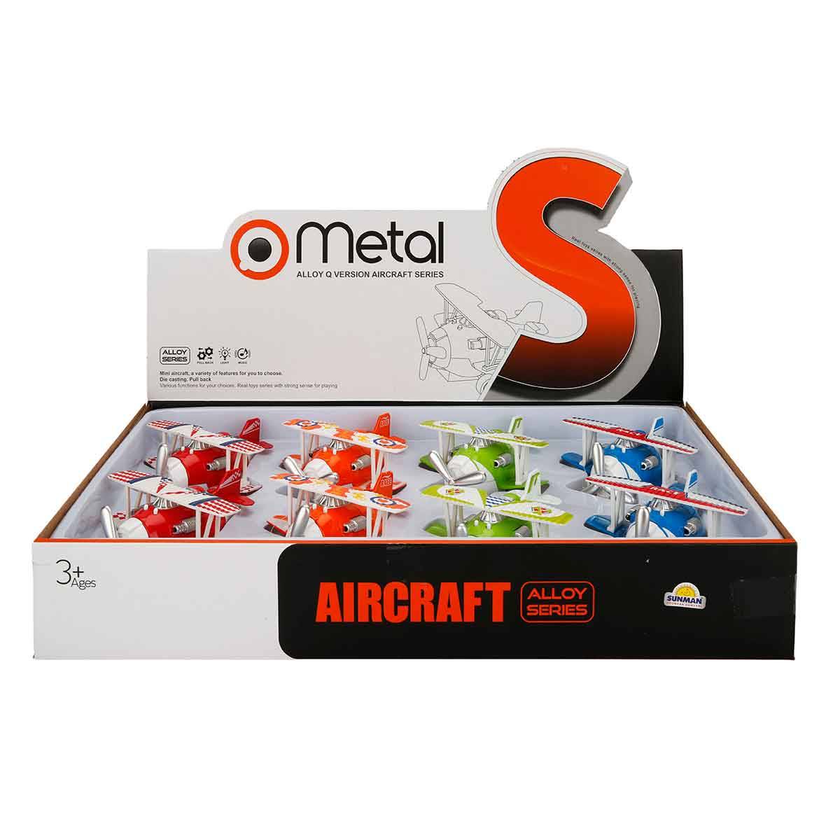 Sesli Ve Işıklı Metal Uçak 12 cm