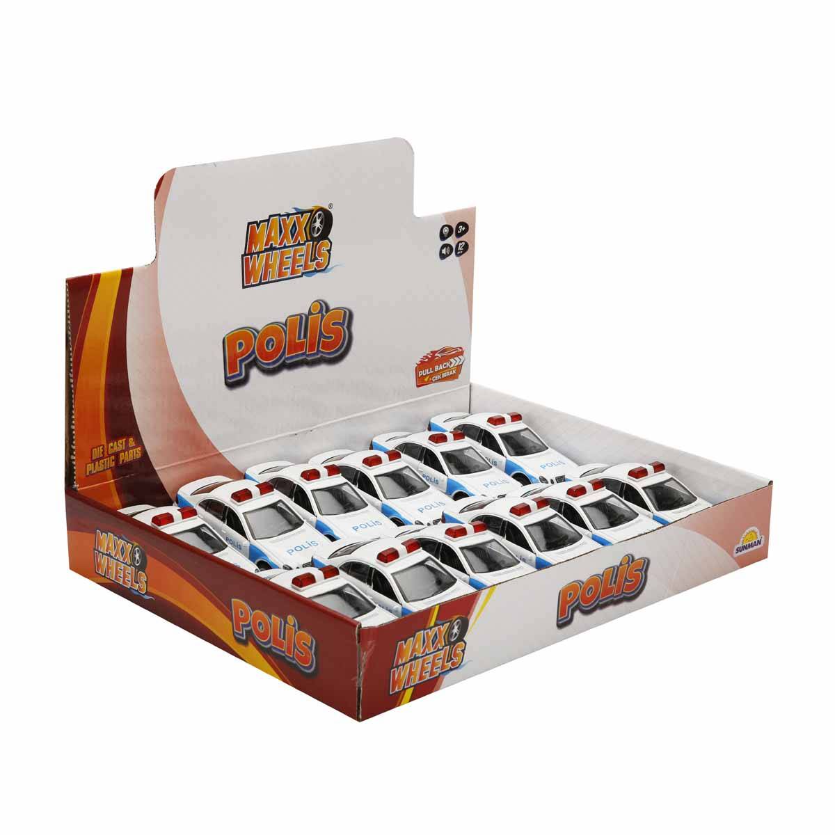 Maxx Wheels Sesli ve Işıklı Polis Arabası 1:32