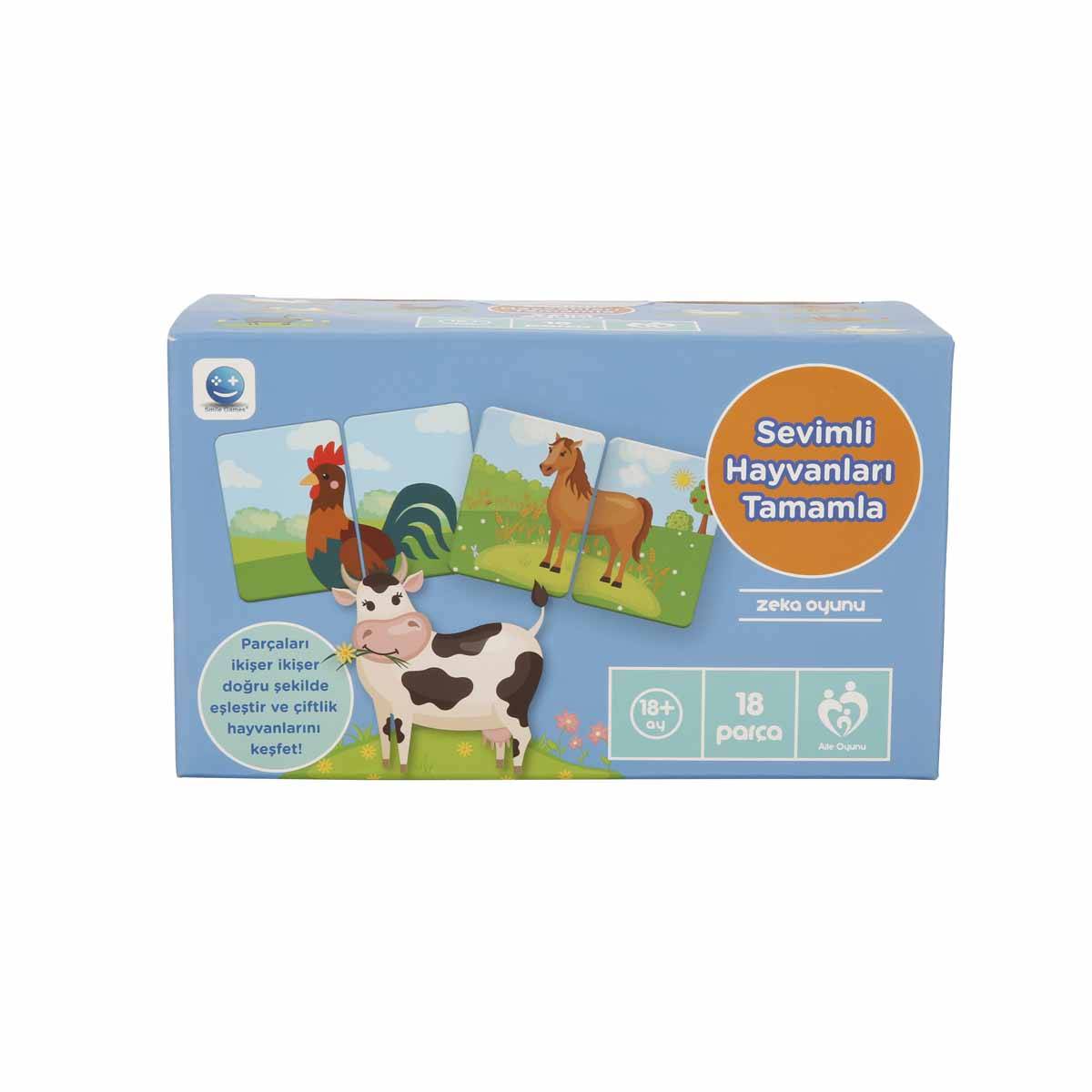 Smile Games Sevimli Hayvanları Tamamla Zeka Oyunu