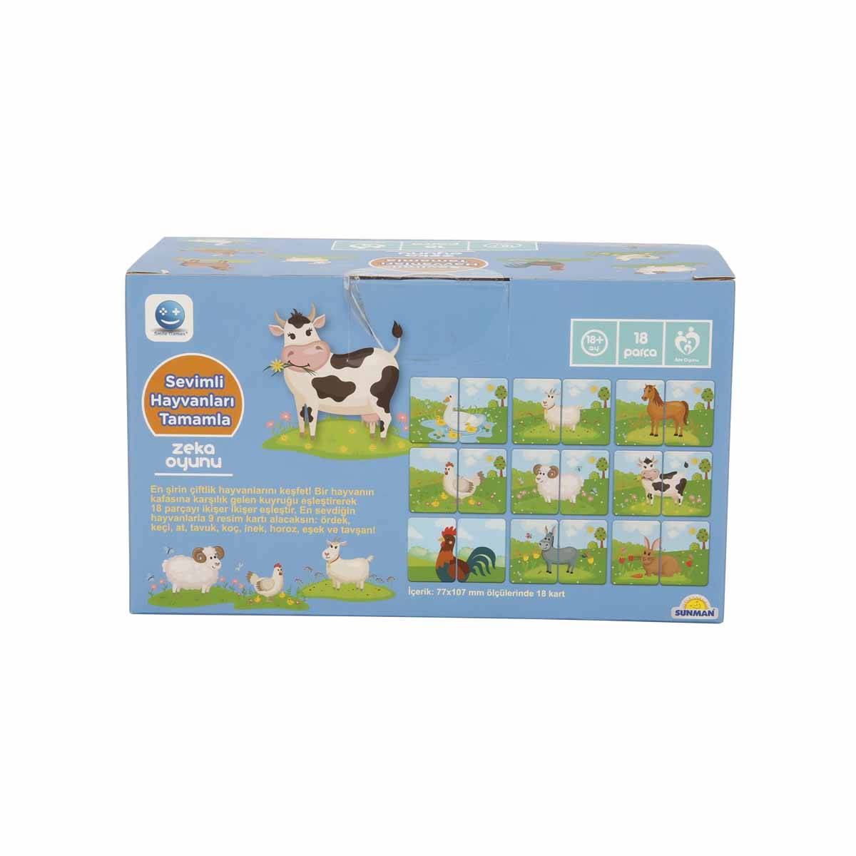 Smile Games Sevimli Hayvanları Tamamla Zeka Oyunu