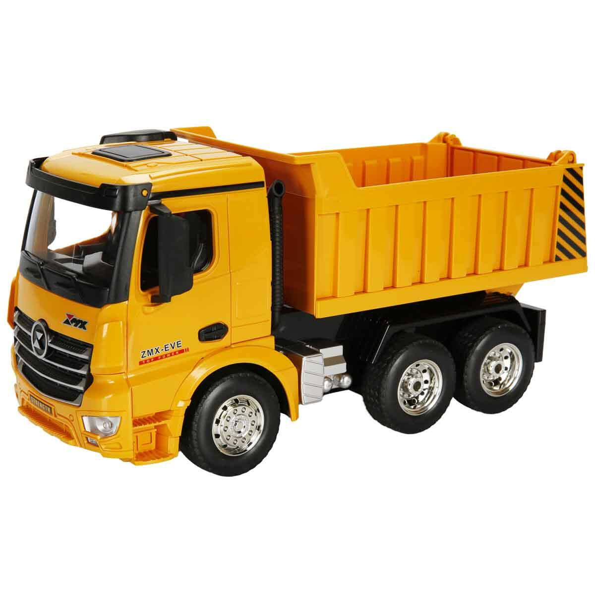 Uzaktan Kumandalı Damperli Kamyon İnşaat Aracı - 2.4 Ghz - USB Şarjlı - 1:18 Ölçek - 9 Kanal