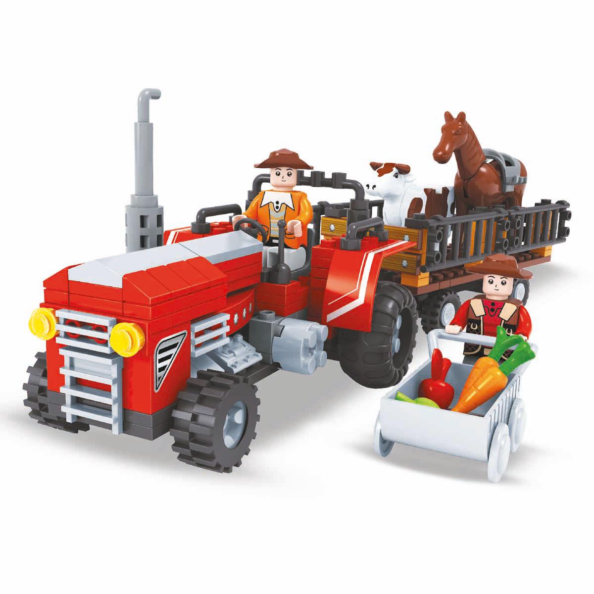 BLX Römorklu At Taşıyan Traktör Çiftlik Yapı Seti