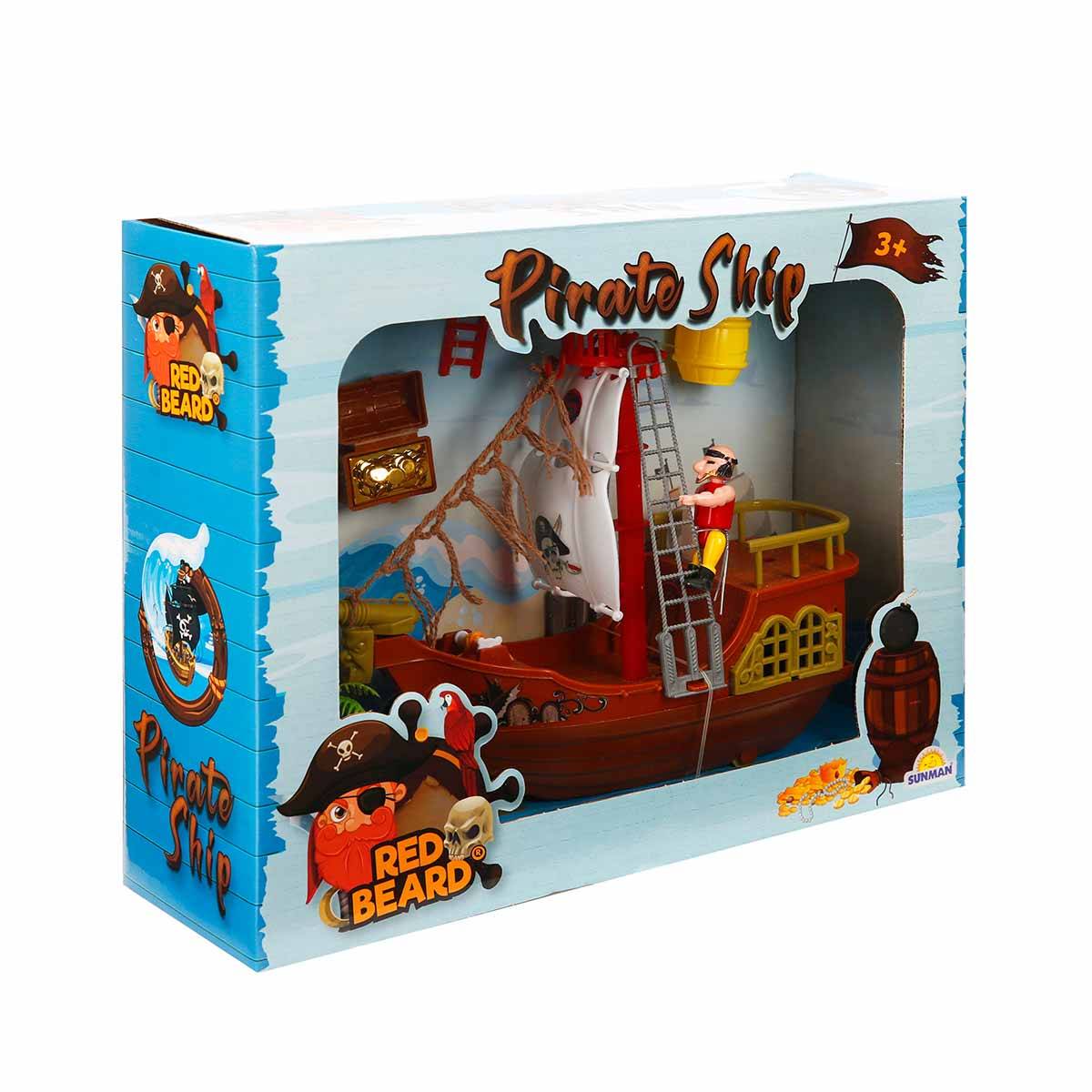 Korsan Oyun Seti Beyaz Yelkenli