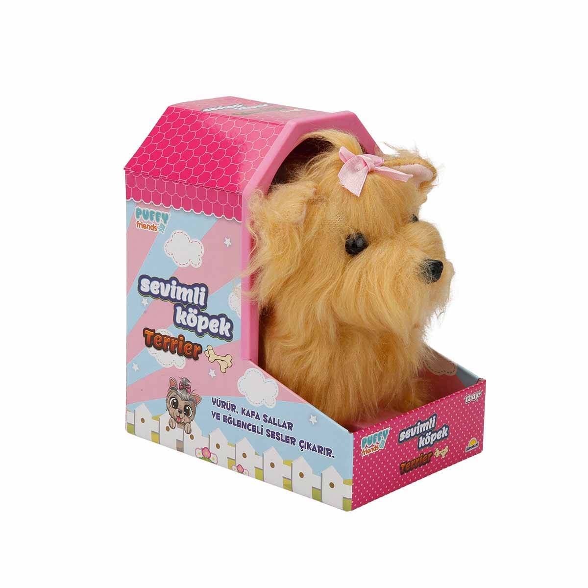 Sevimli Hareketli Peluş Köpek Terrier