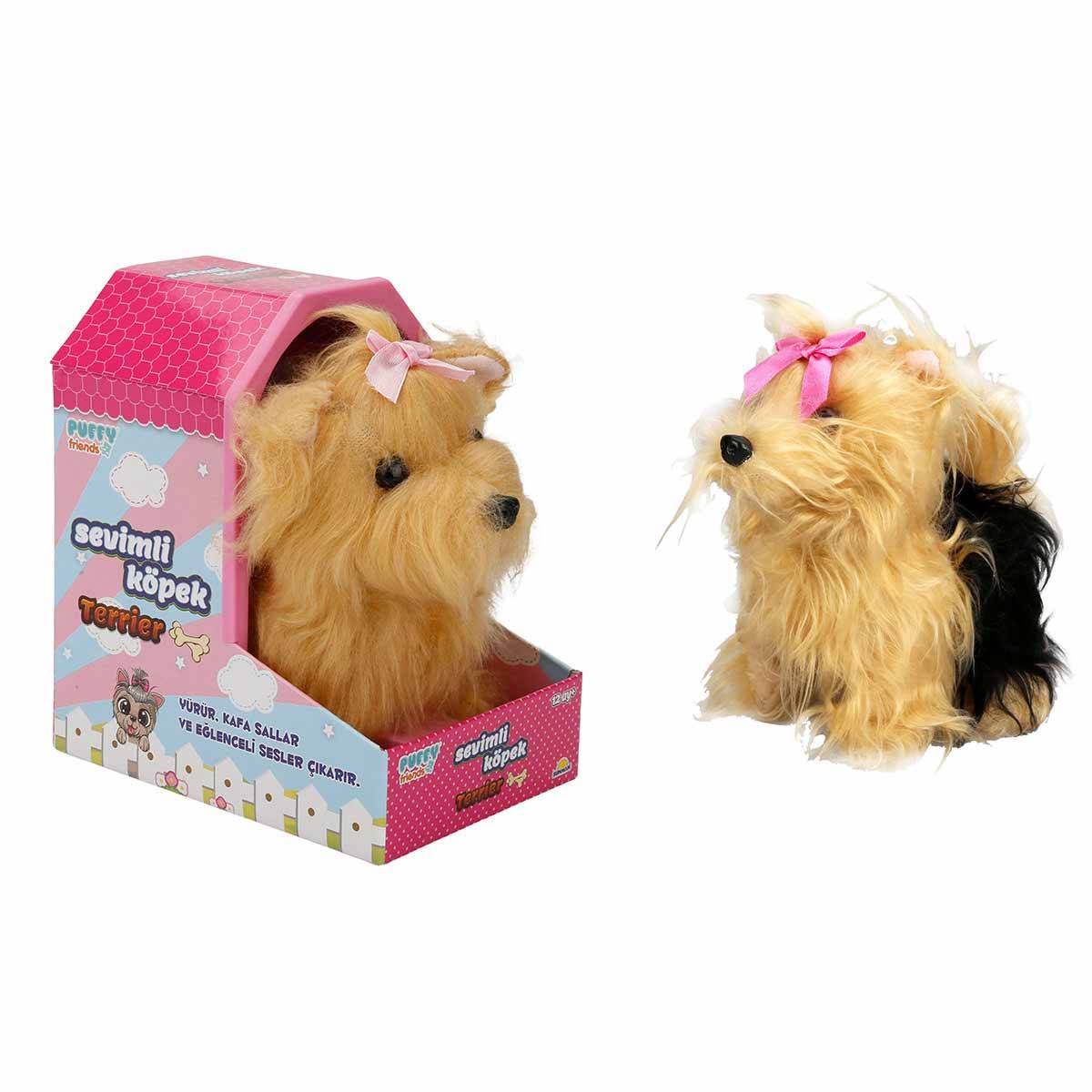 Sevimli Hareketli Peluş Köpek Terrier