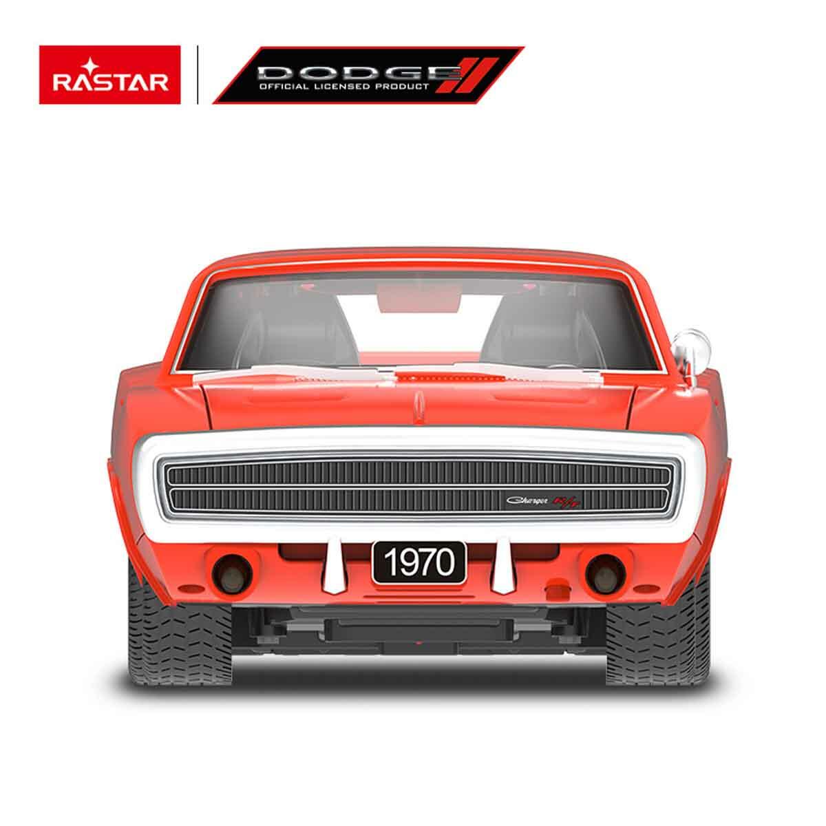 1:16 Ölçek 1970 Dodge Charger R/T Sesli ve Işıklı Uzaktan Kumandalı Araba - Turuncu