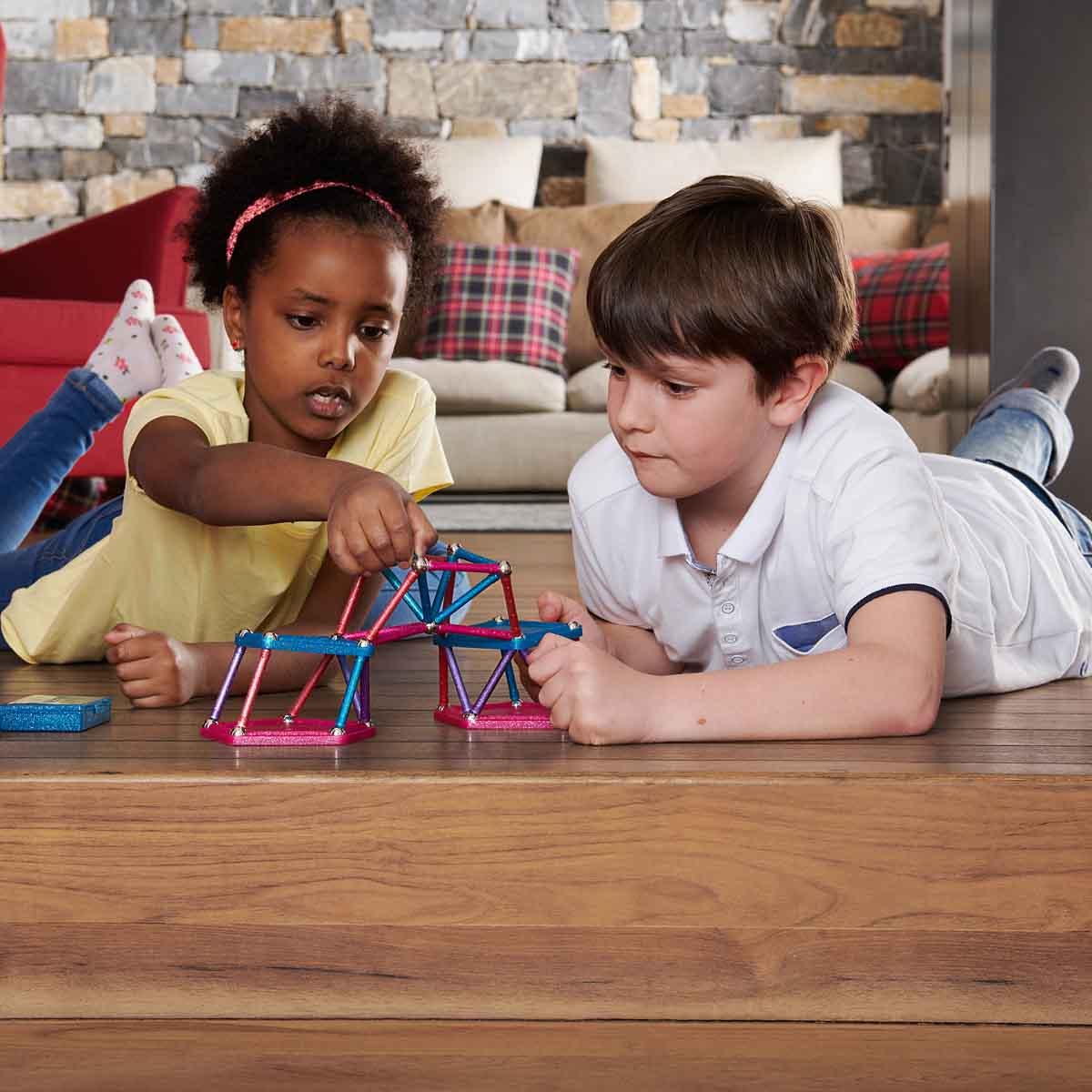 Geomag Glitter Simli Manyetik Zeka Çubukları 60 Parça