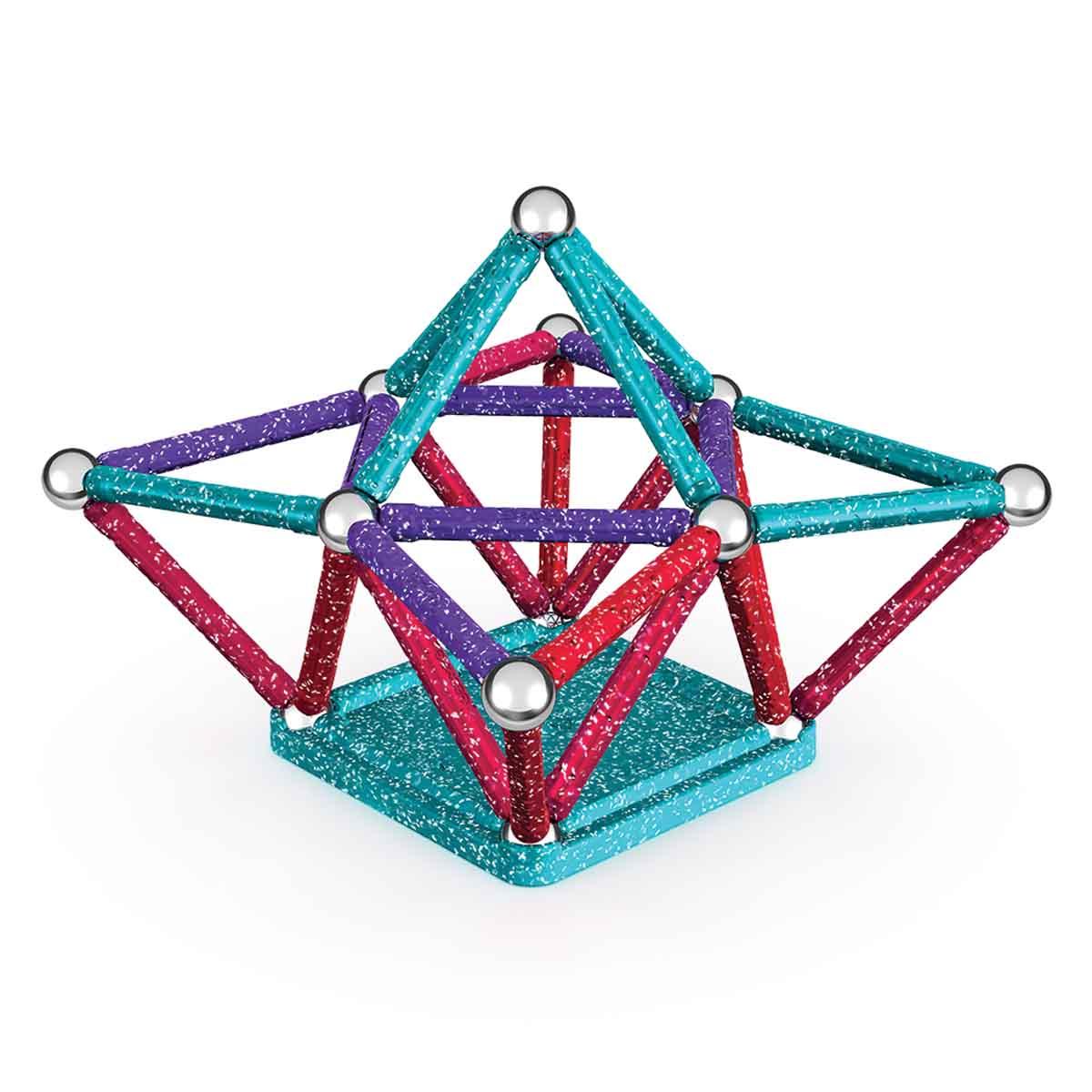 Geomag Glitter Simli Manyetik Zeka Çubukları 60 Parça
