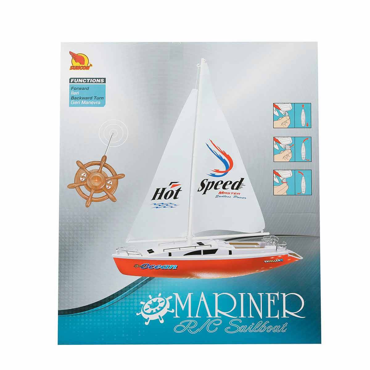 Uzaktan Kumandalı Yelkenli Tekne 38 cm