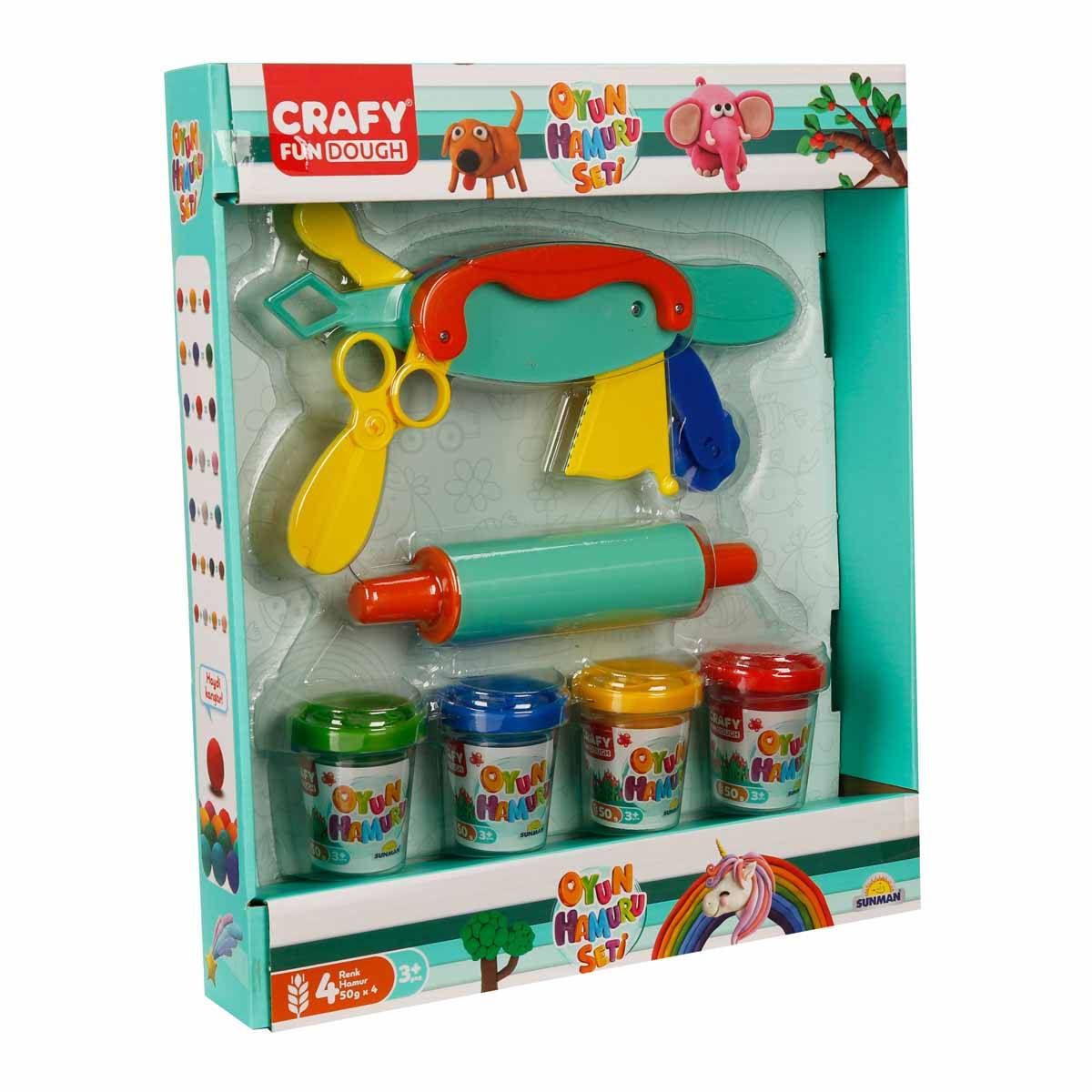 Crafy Oyun Hamuru Şekillendirme Seti 200gr - 6 Parça